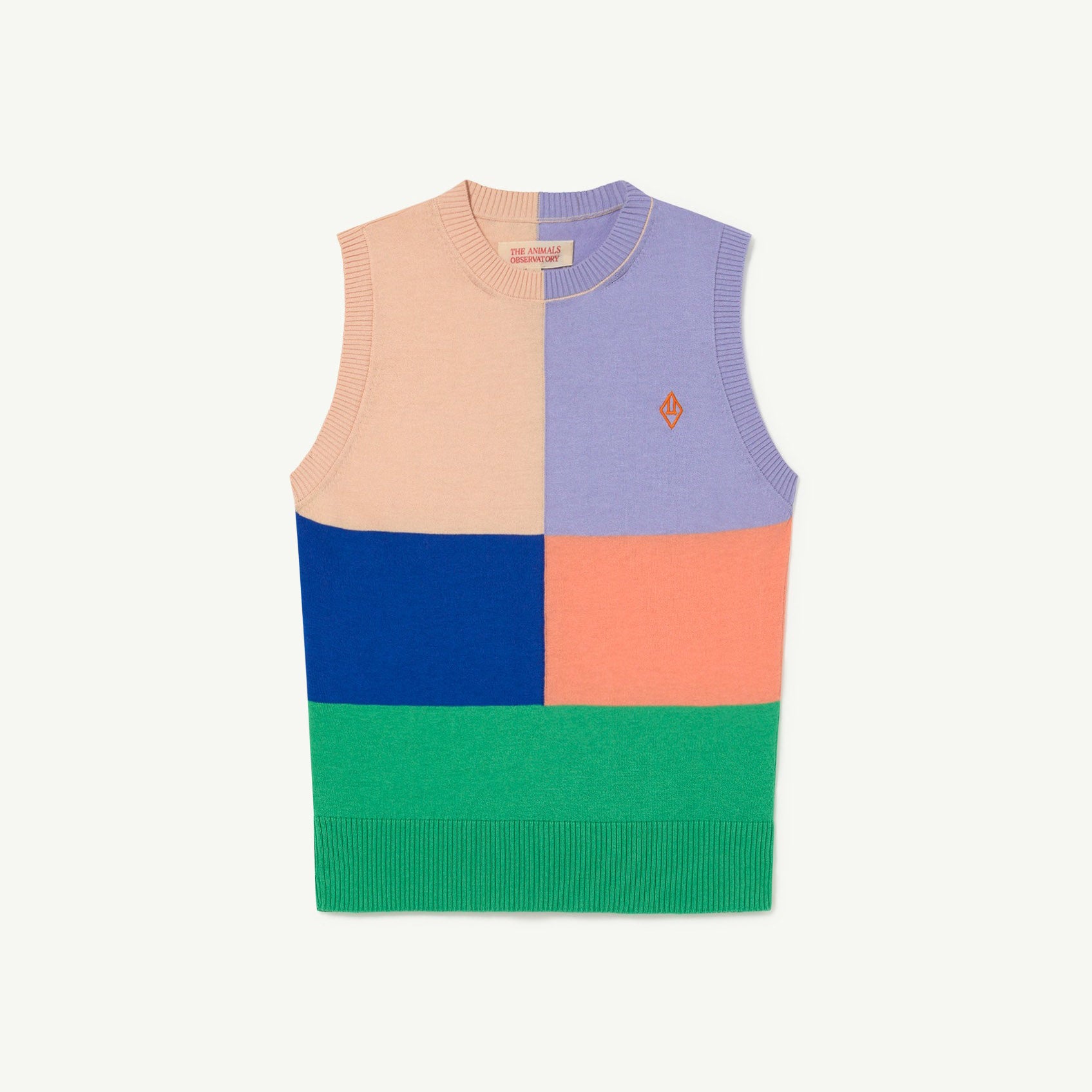 Girls Multicolor Logo Cotton Vest
