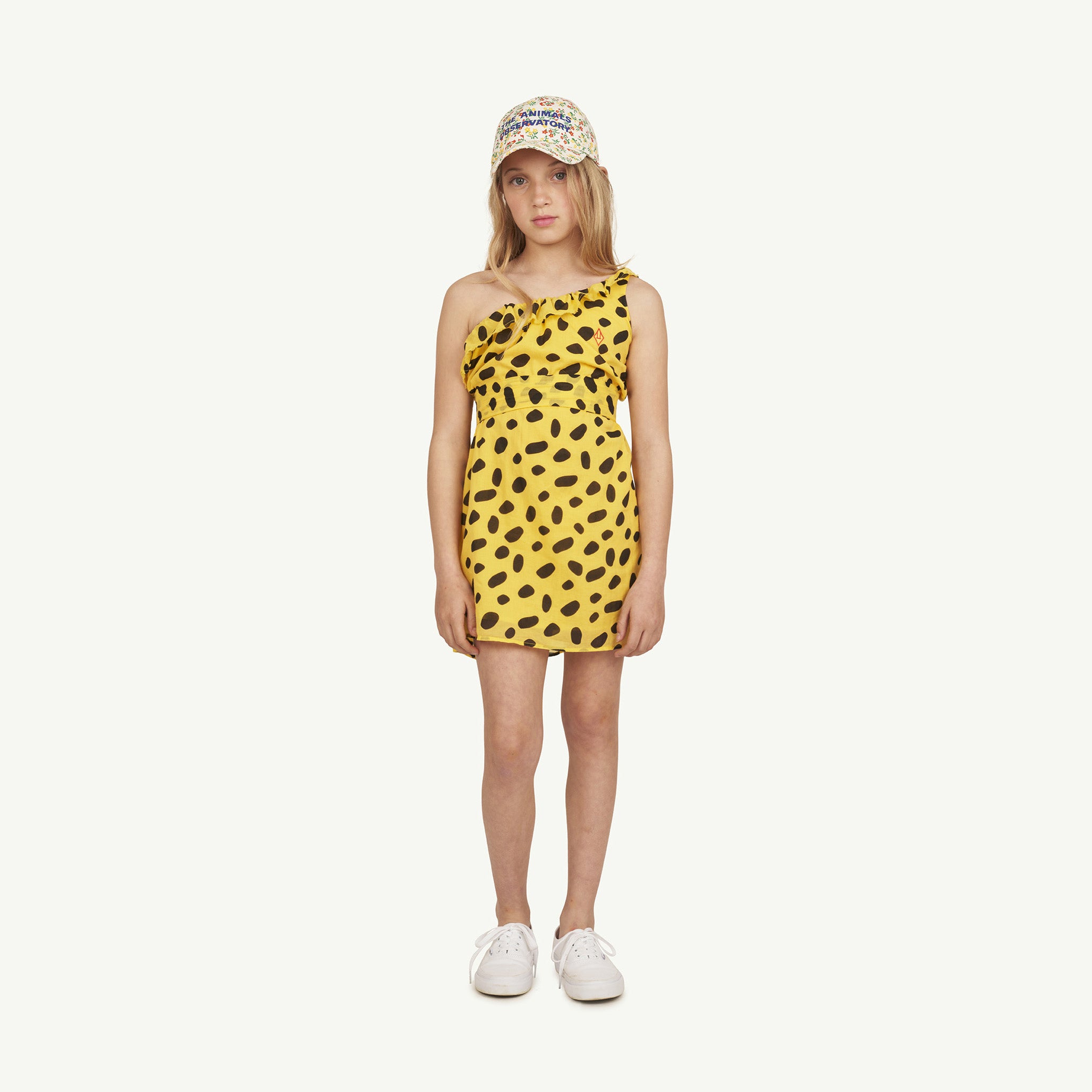 Boys & Girls White Floral Cap