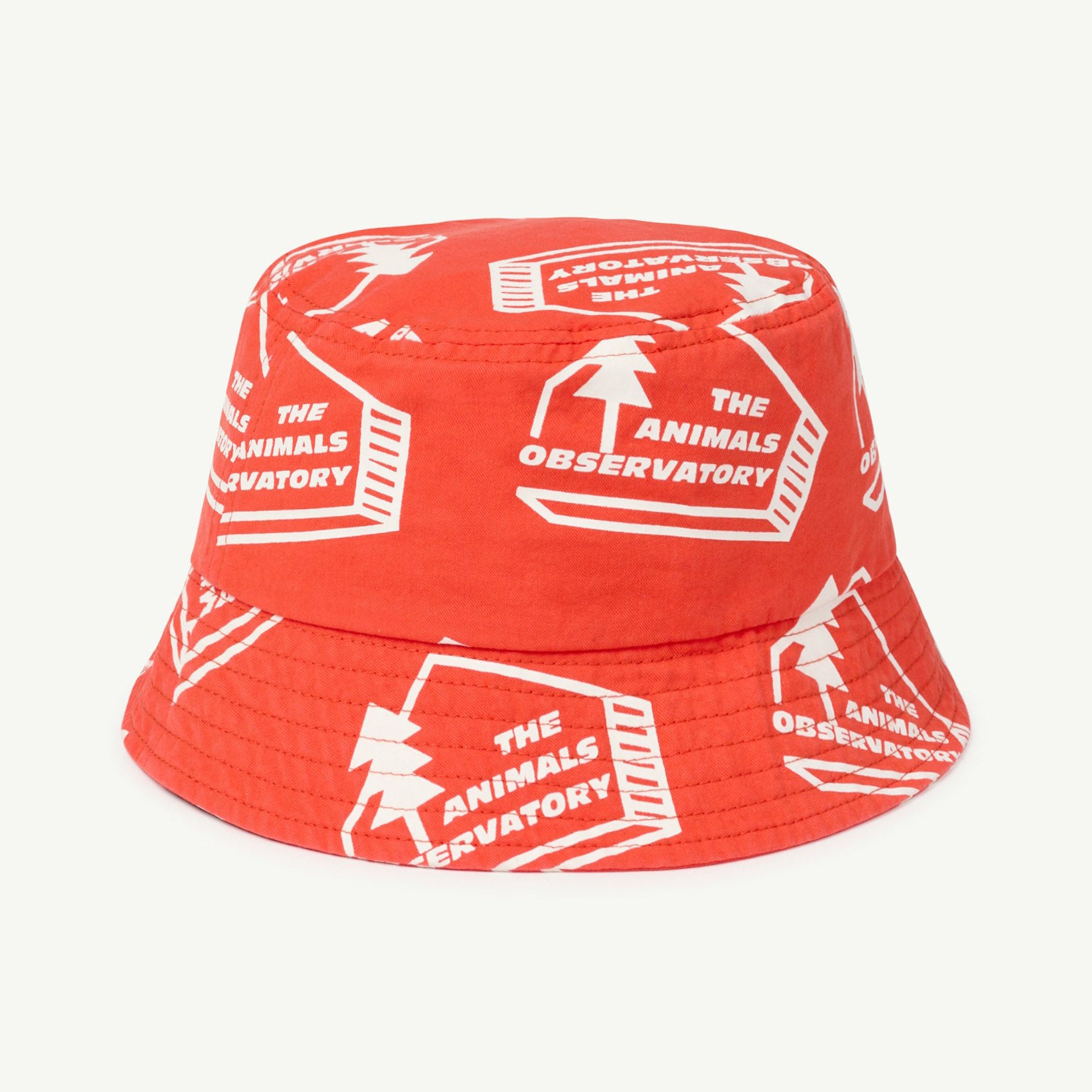 Boys & Girls Red Printed Bucket Hat
