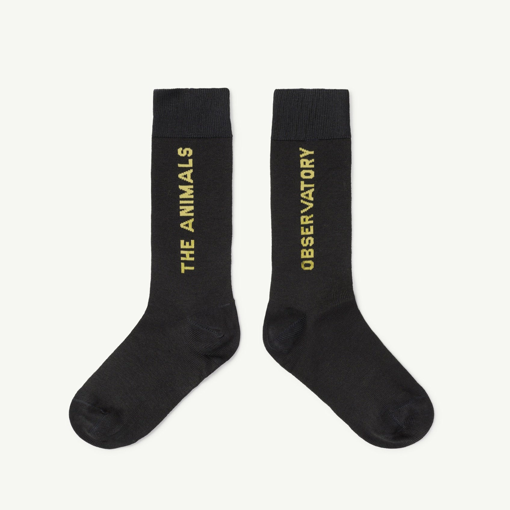 Boys & Girls Black Logo Cotton Socks