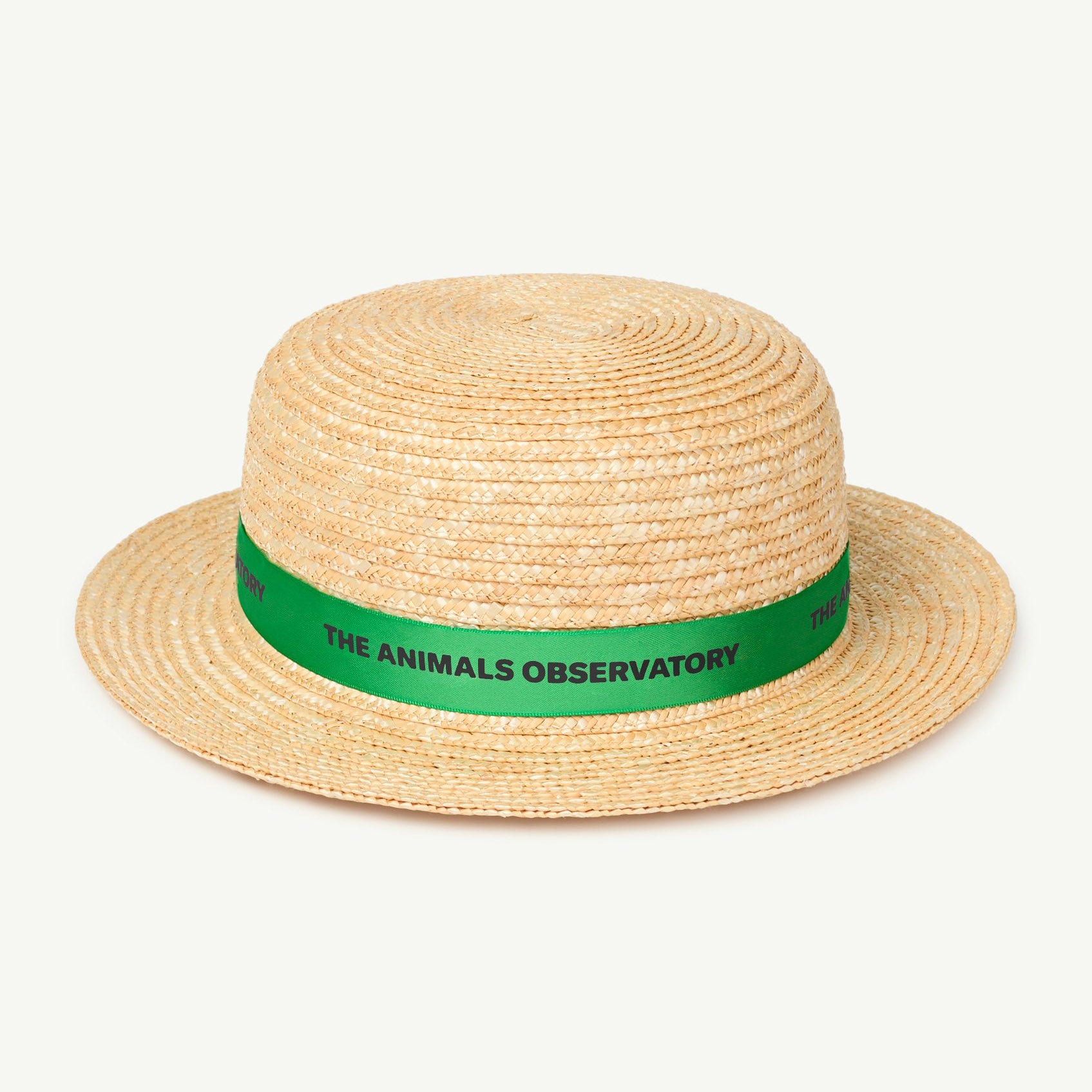 Girls Green Logo Straw Hat