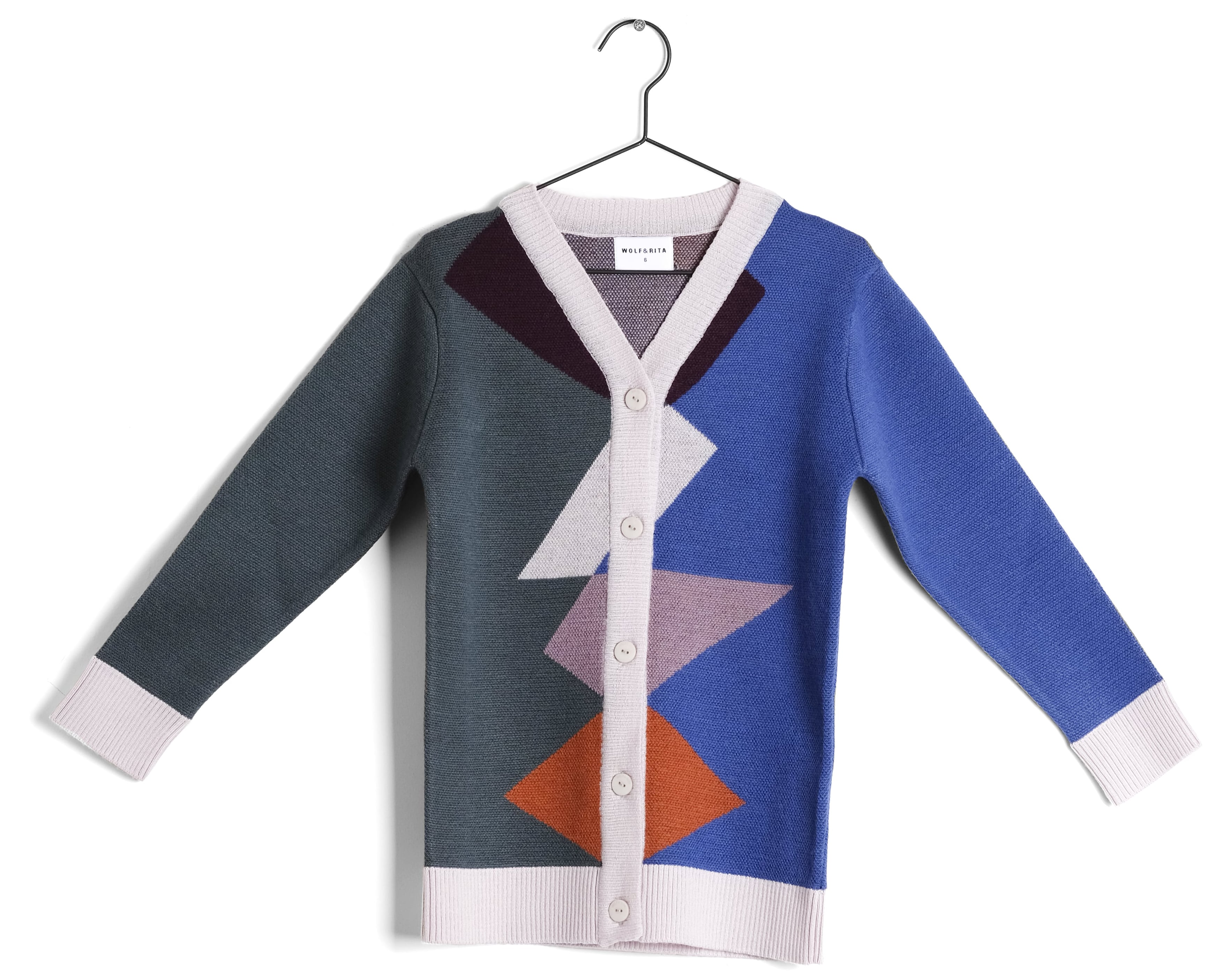 Boys & Girls Multicolor Wool Cardigan