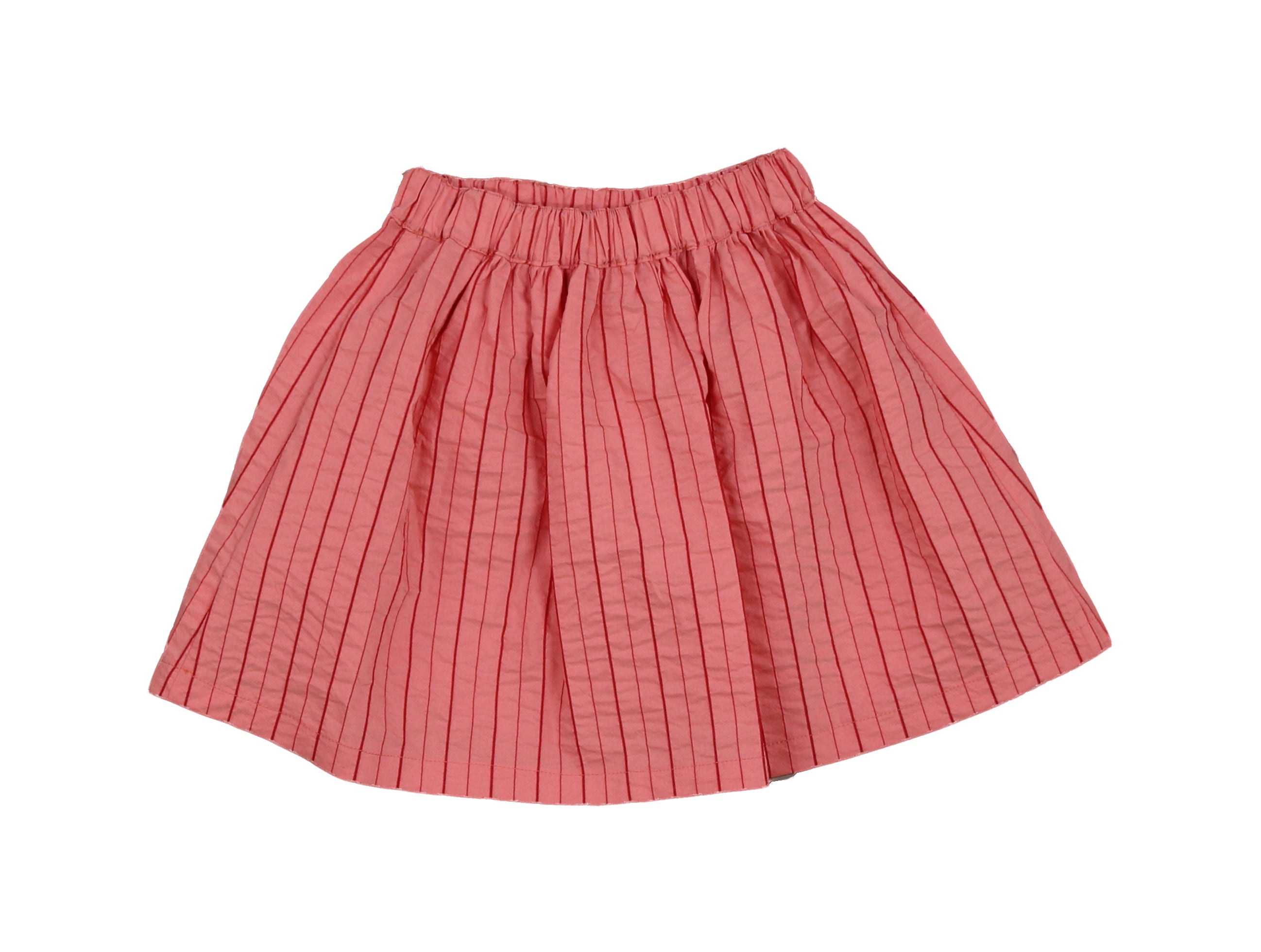 Girls Pink Striped Skirt