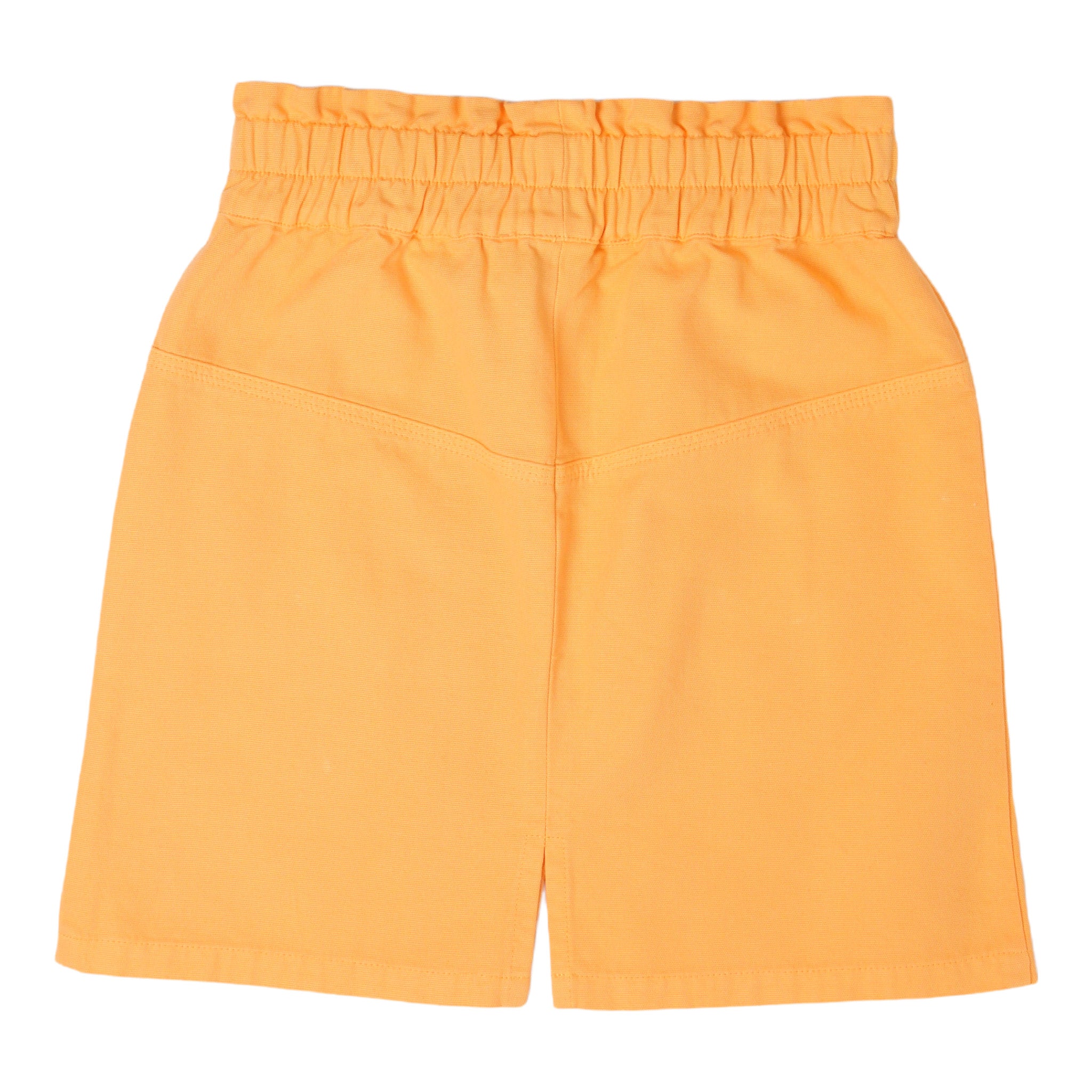 Girls Orange Yellow Cotton Skirt