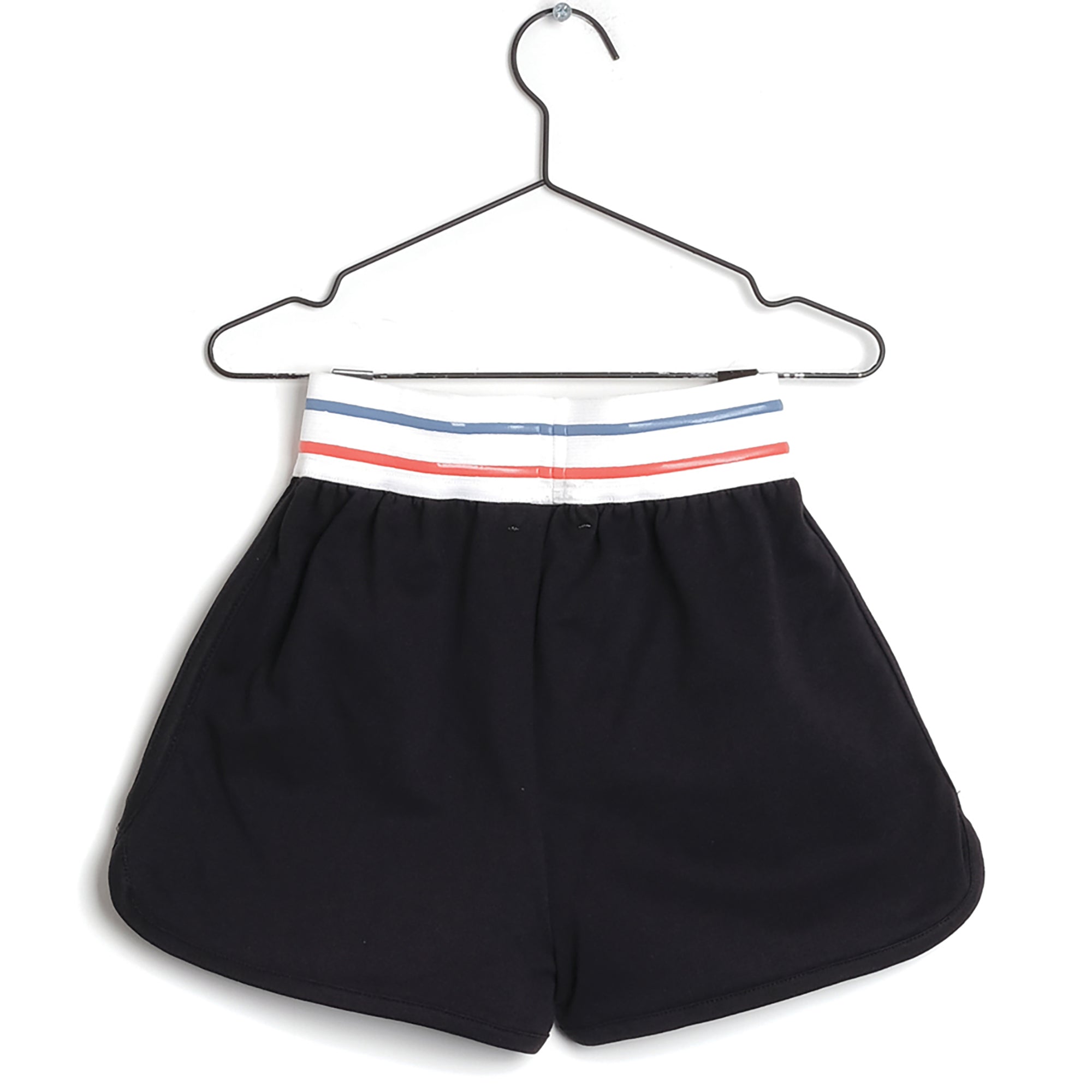 Girls Black Cotton Shorts