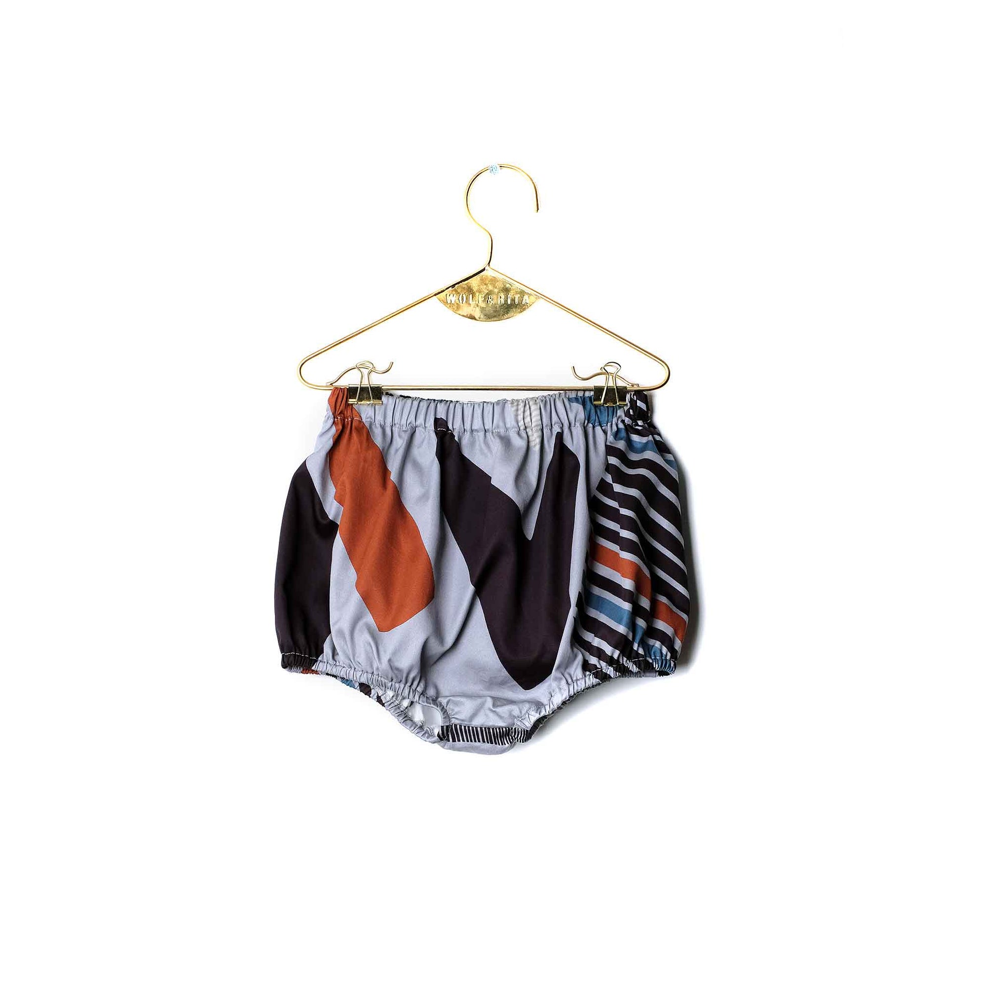 Girls & Boys Shapes Printed Cotton Shorts
