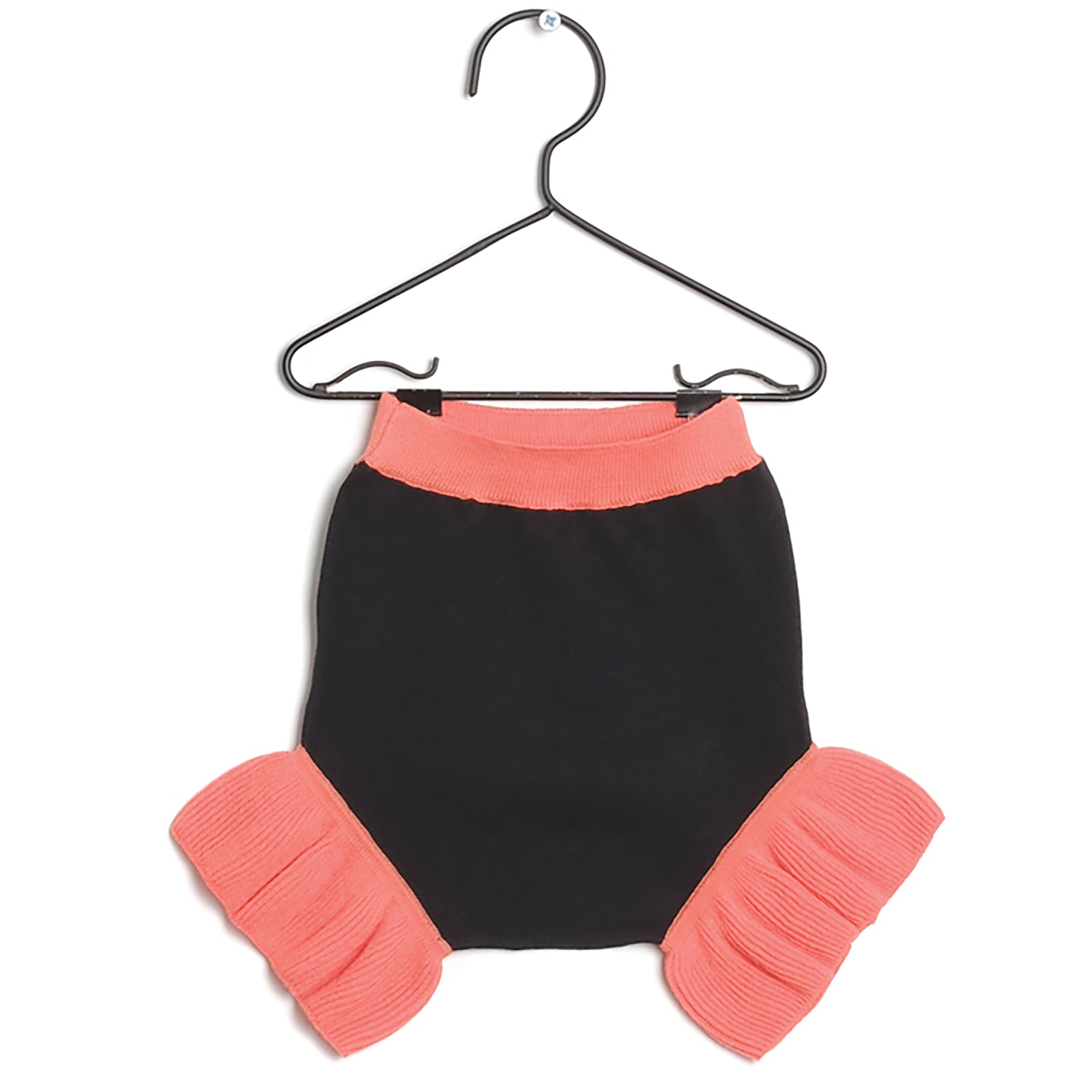 Girls Black & Pink Cotton Shorts