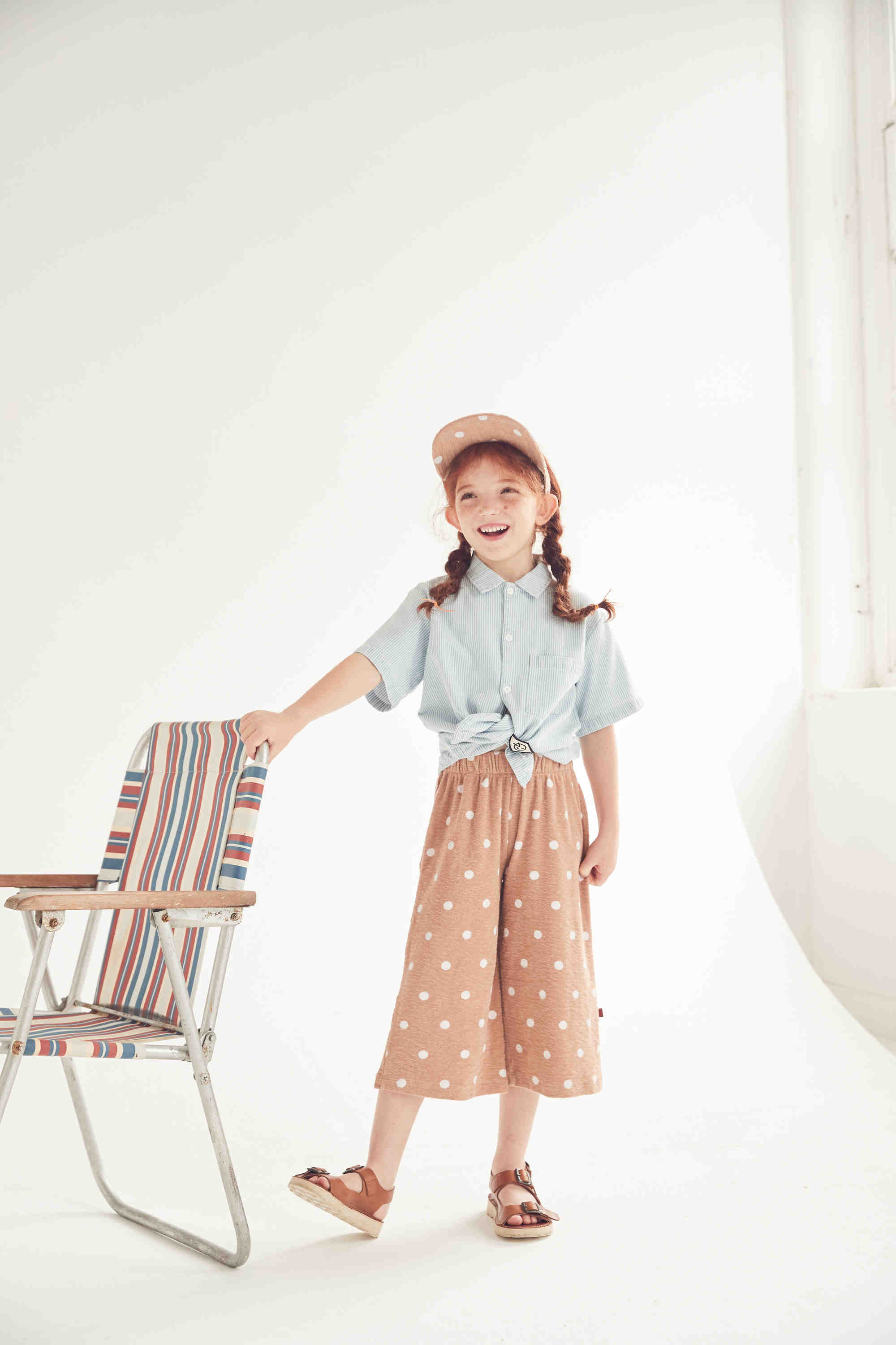 Boys & Girls Blue Logo Cotton Shirt