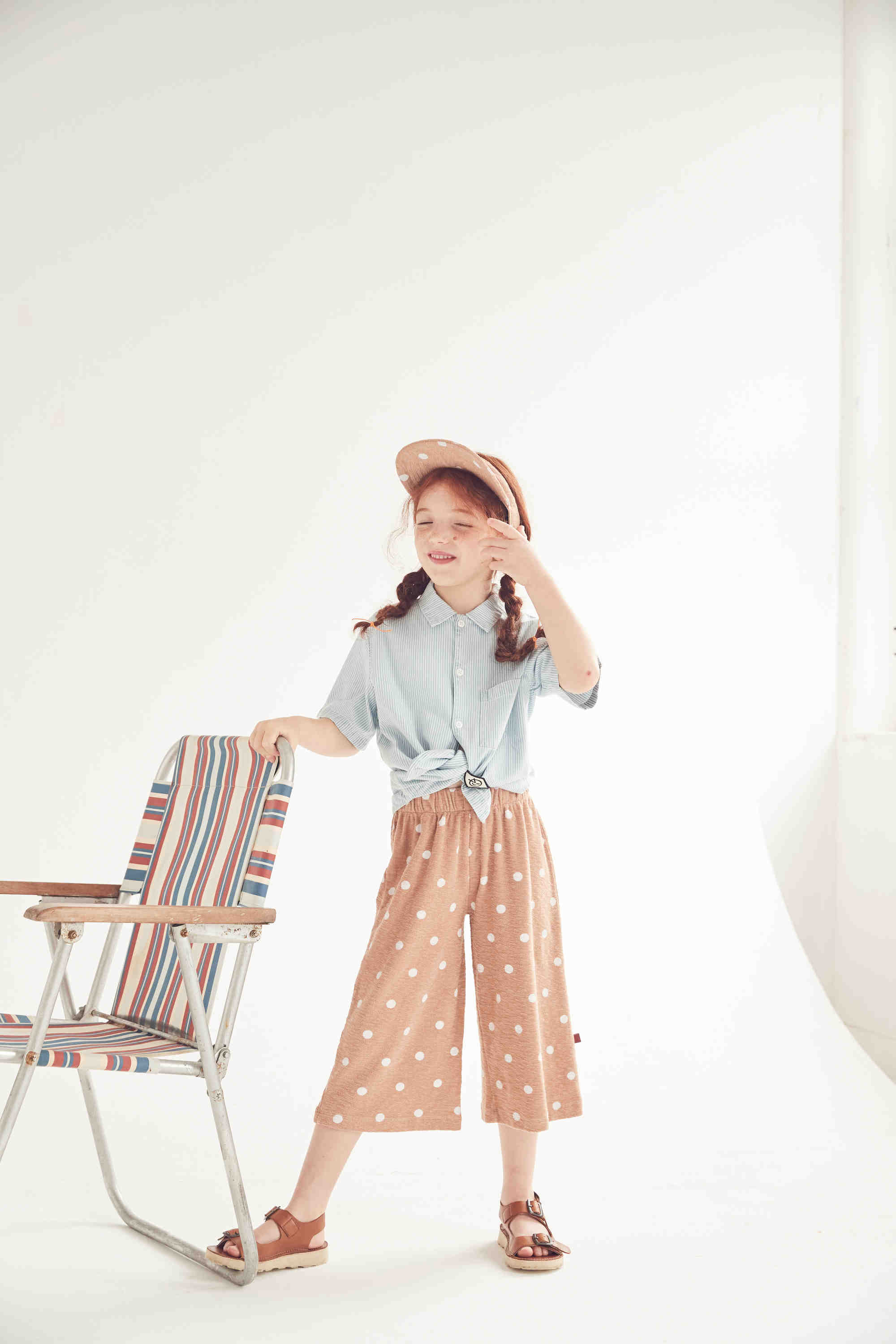 Boys & Girls Blue Logo Cotton Shirt