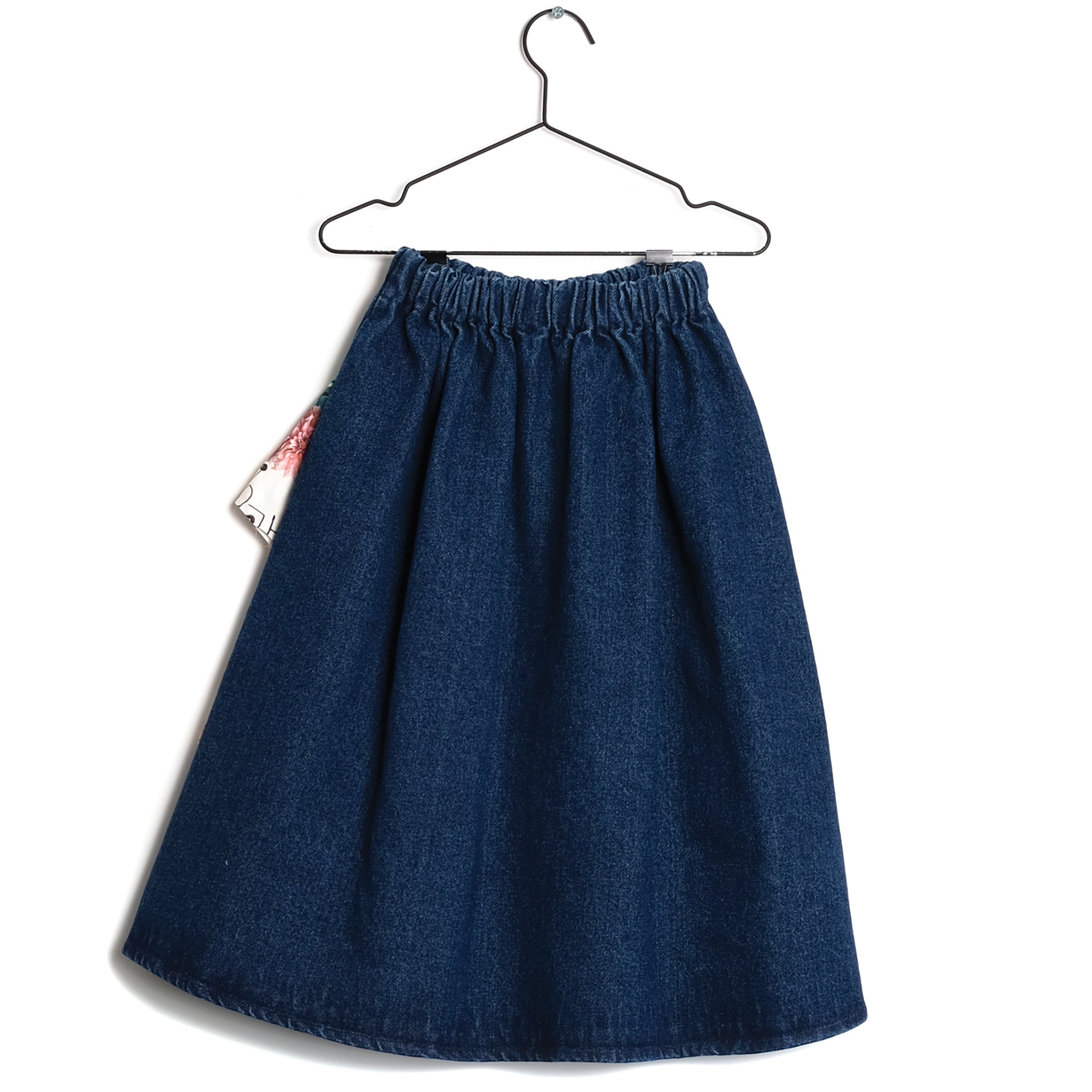 Girls Blue Denim Cotton Skirt