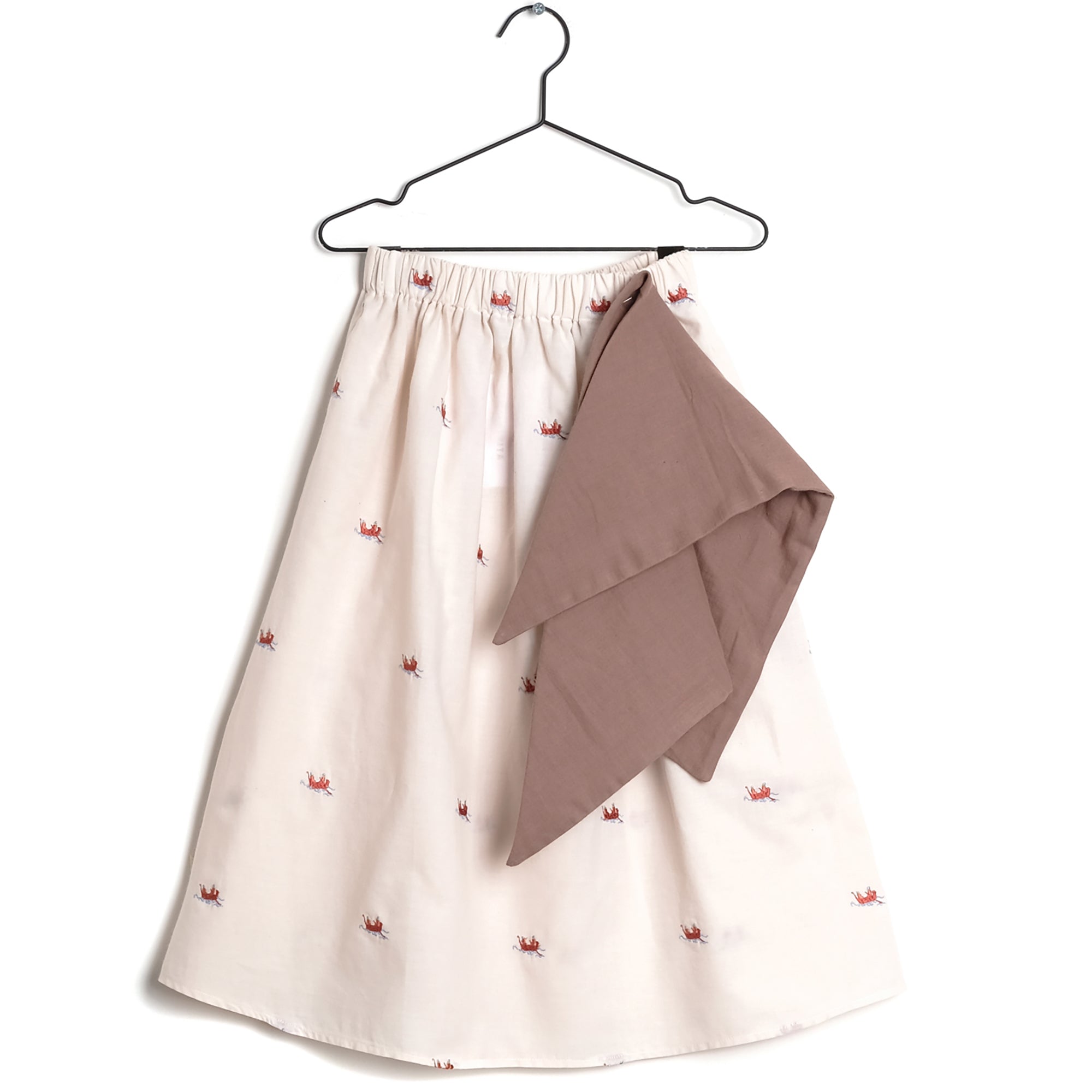 Girls Light Pink Cotton Skirt