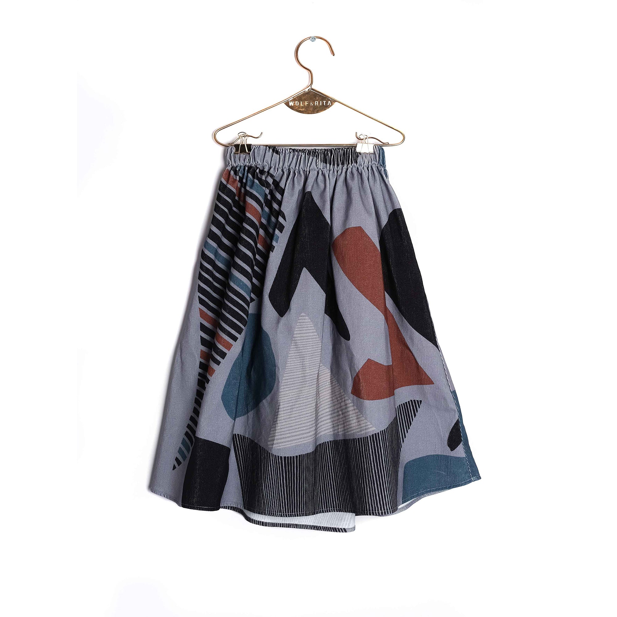 Girls Shapes Cotton Skirt