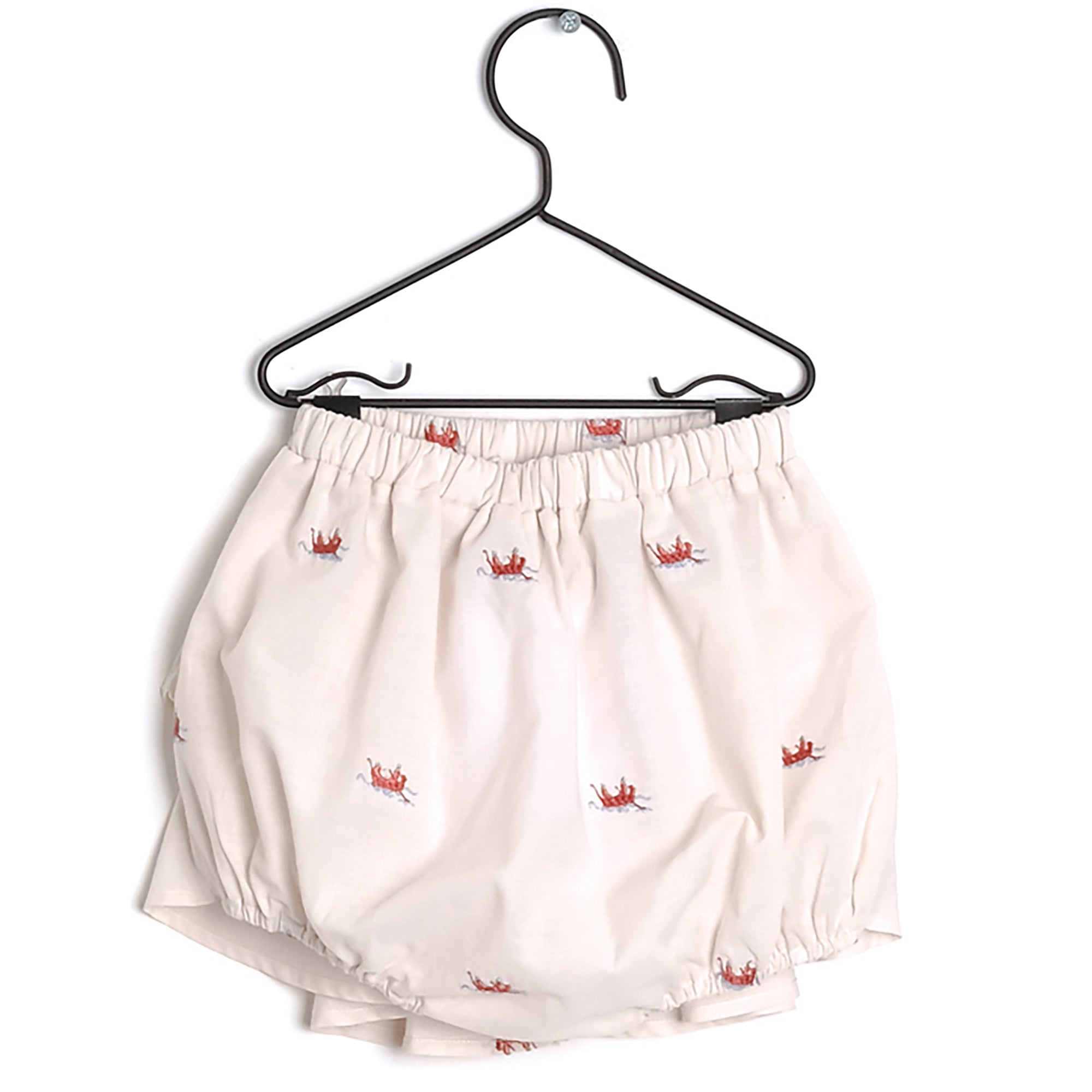 Baby Girls Light Pink Cotton Shorts
