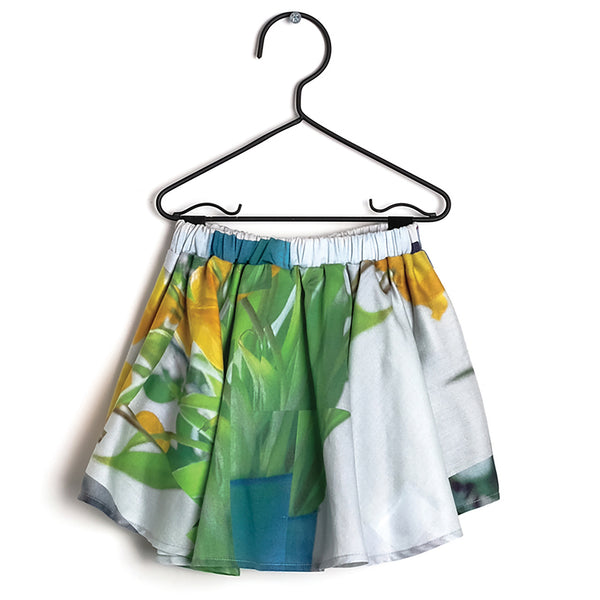 Baby Green Printed Cotton Shorts