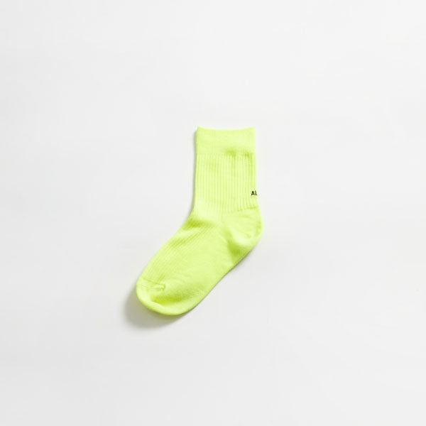 Boys & Girls Neon Yellow Cotton Socks