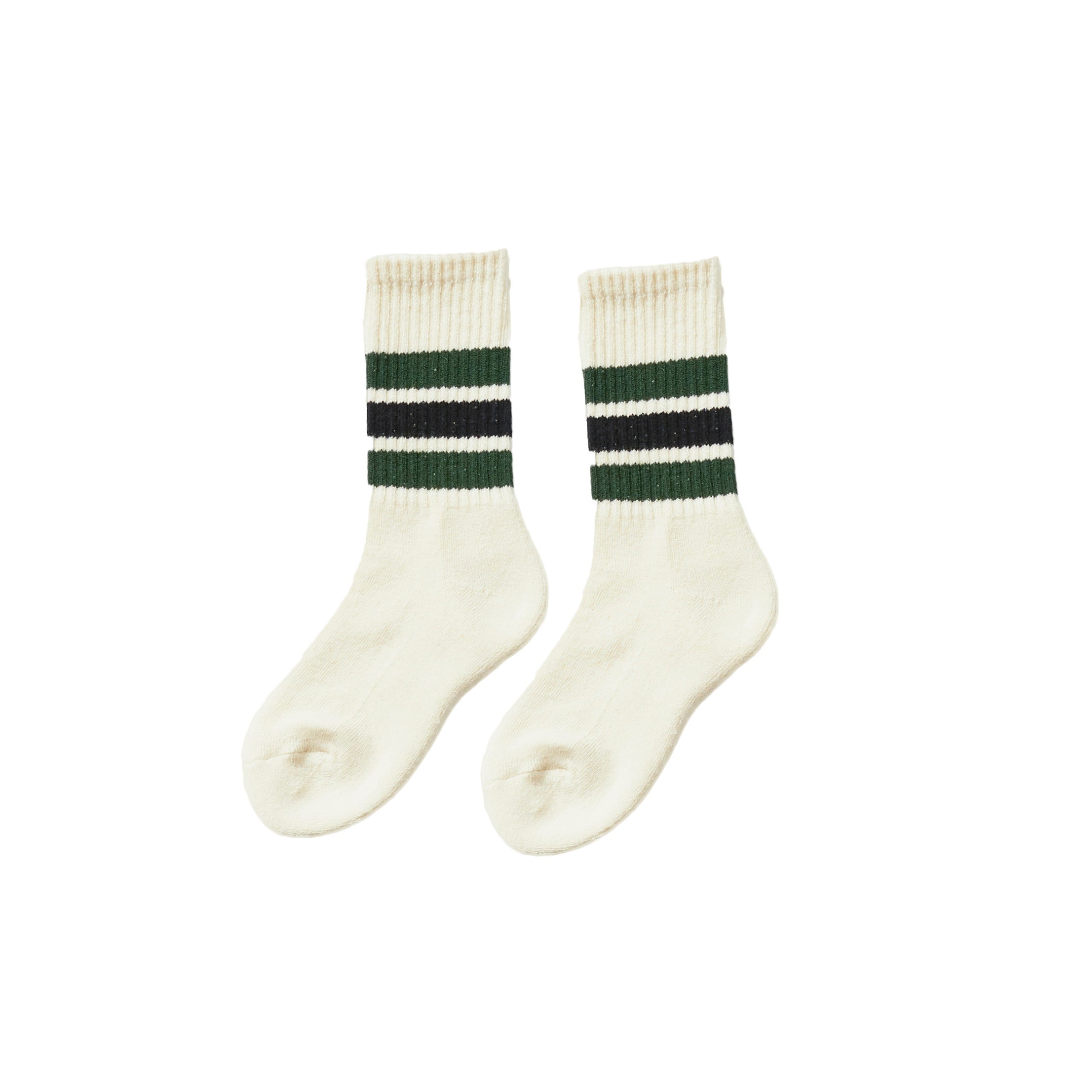 Boys & Girls Green Stripes Socks