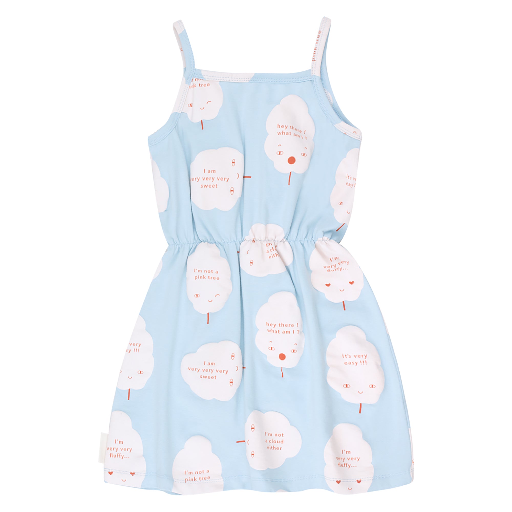 Girls Mild Blue Pima Cotton Dress