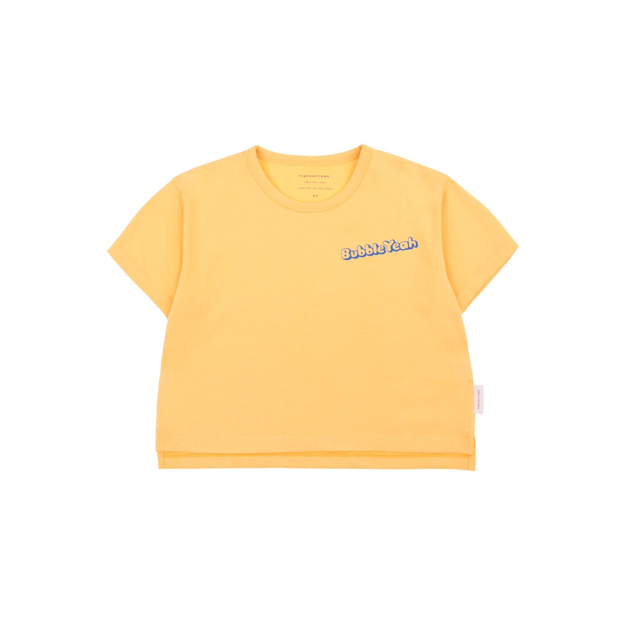 Girls Yellow Cotton T-shirt