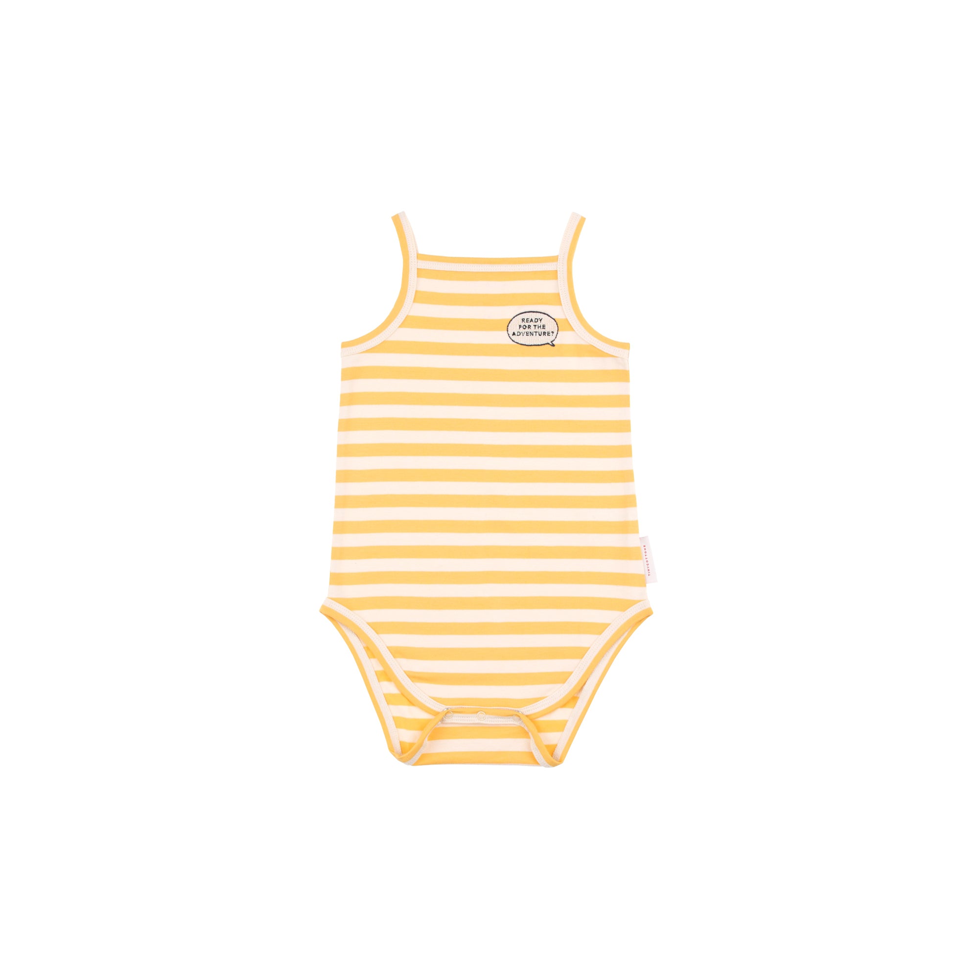 Baby Cream Stripes Cotton Babysuit