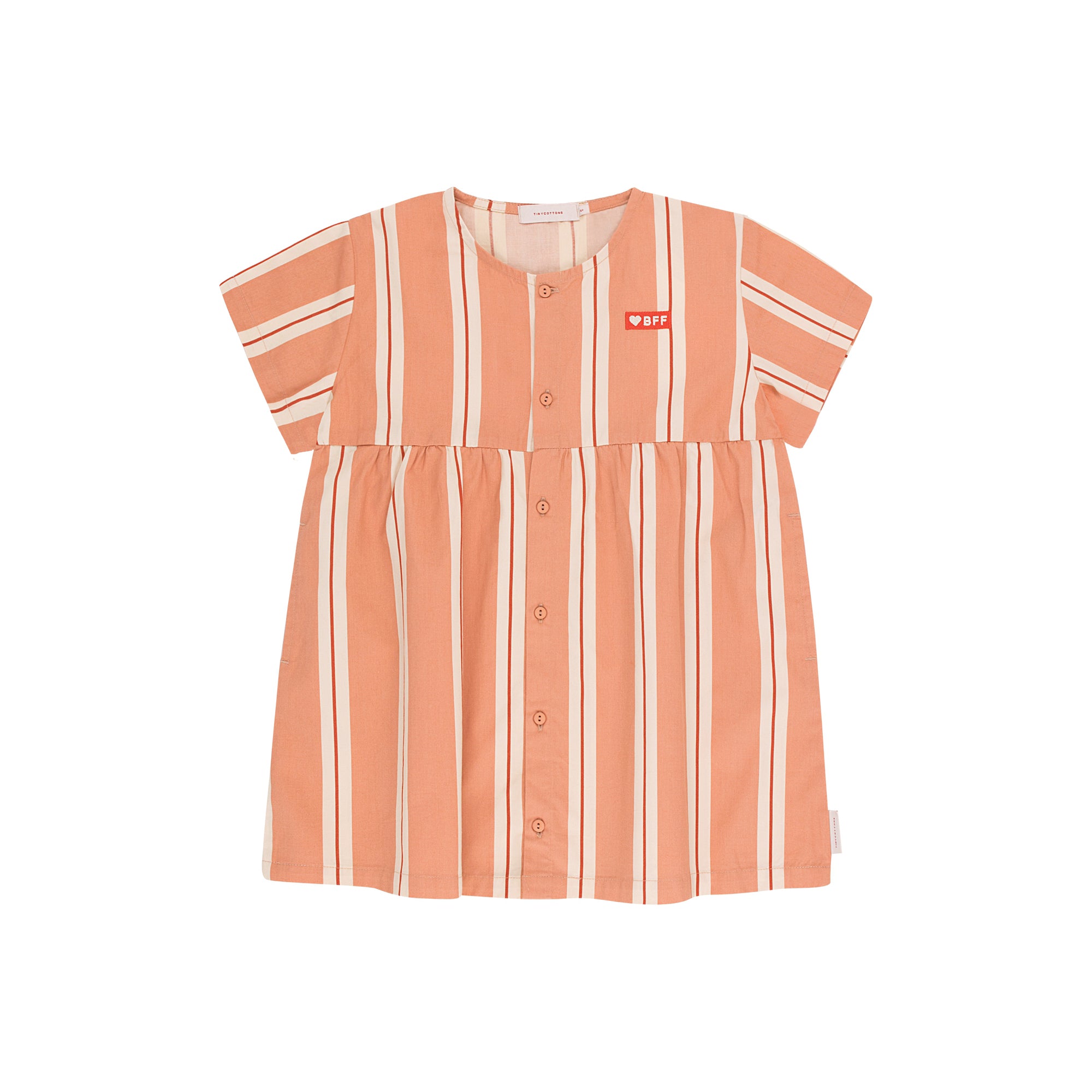 Girls Terracotta Cotton Dress