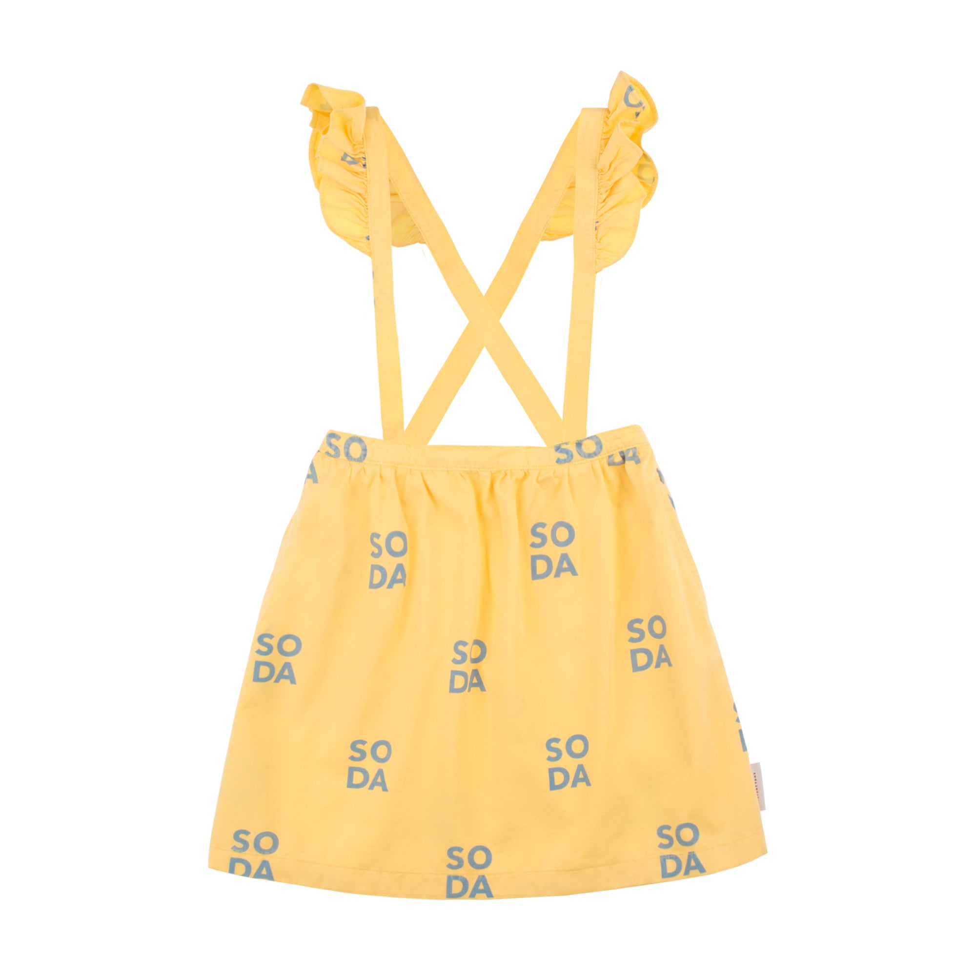 Girls Yellow Cotton Skirt