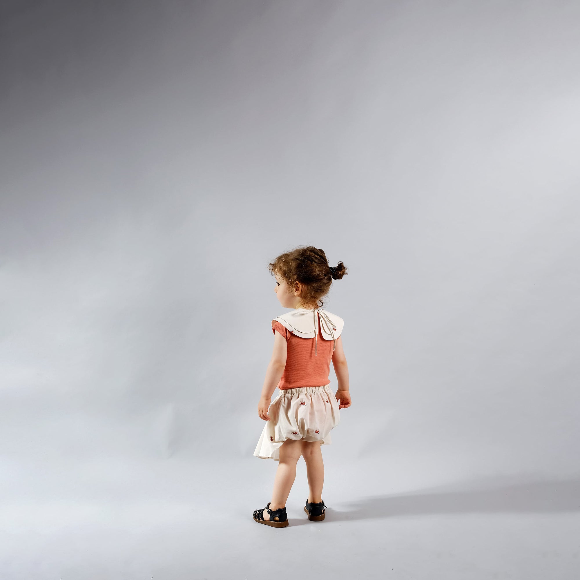 Baby Girls Light Pink Cotton Shorts