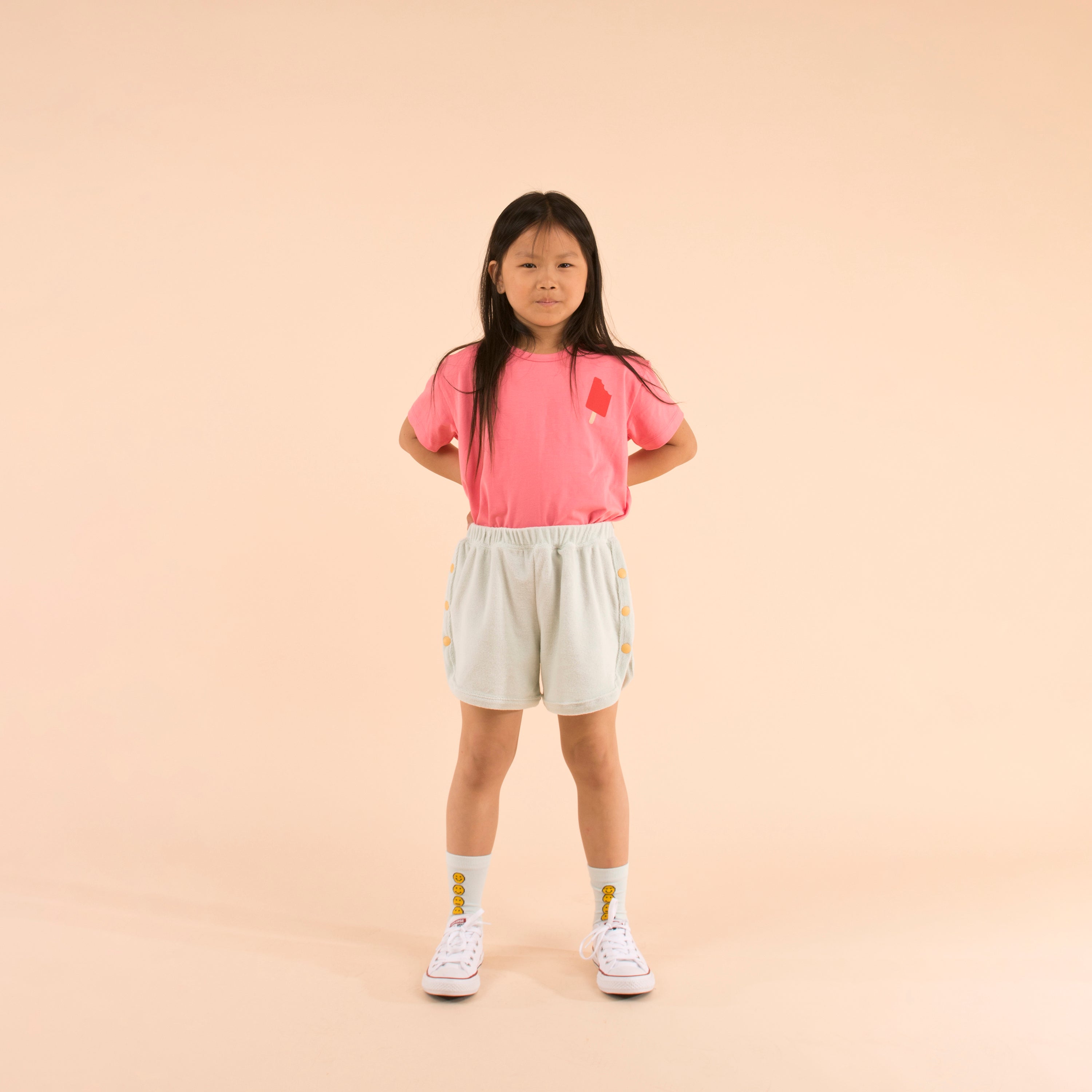 Girls Rose Pima Cotton T-shirt
