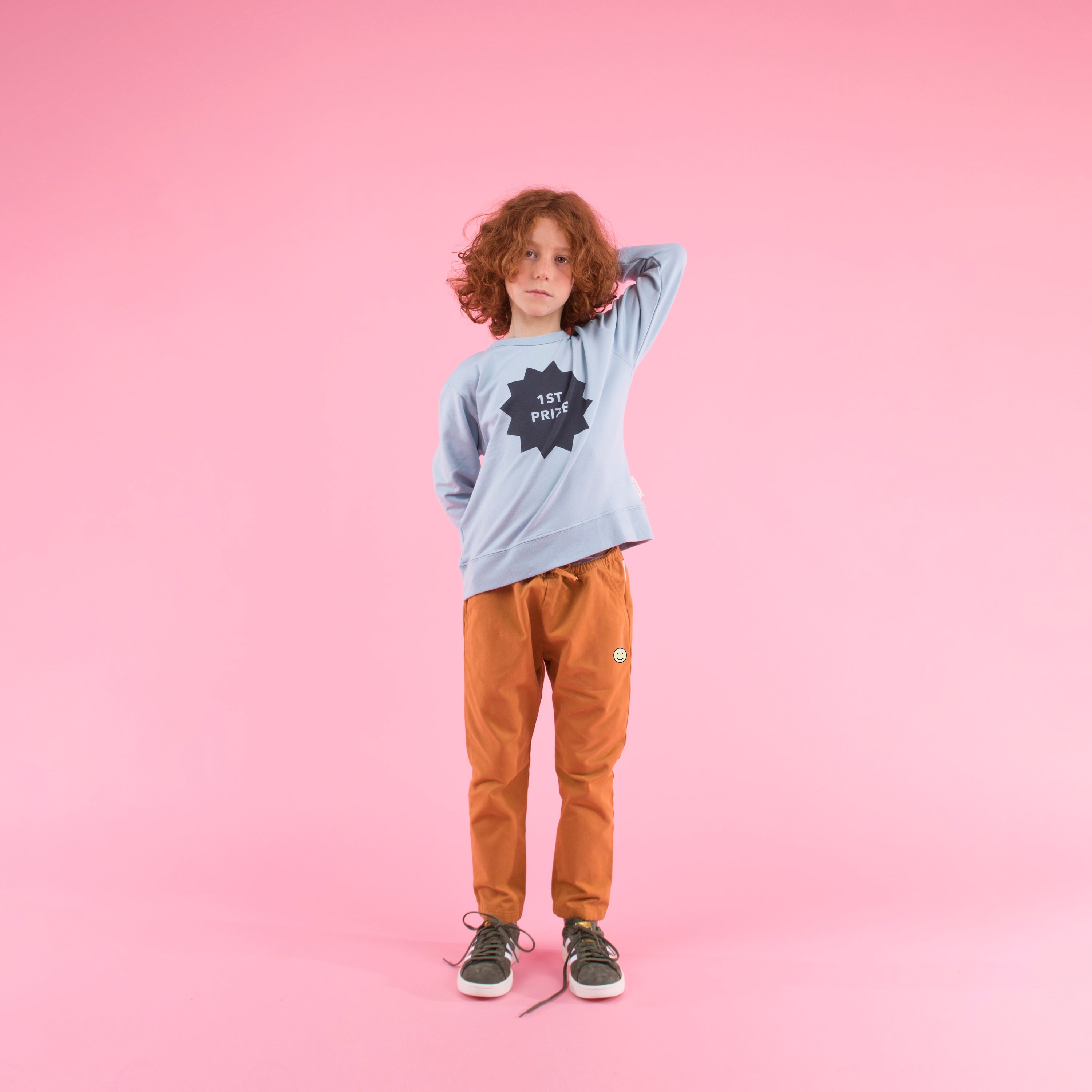 Boys Brown Cotton  Trousers