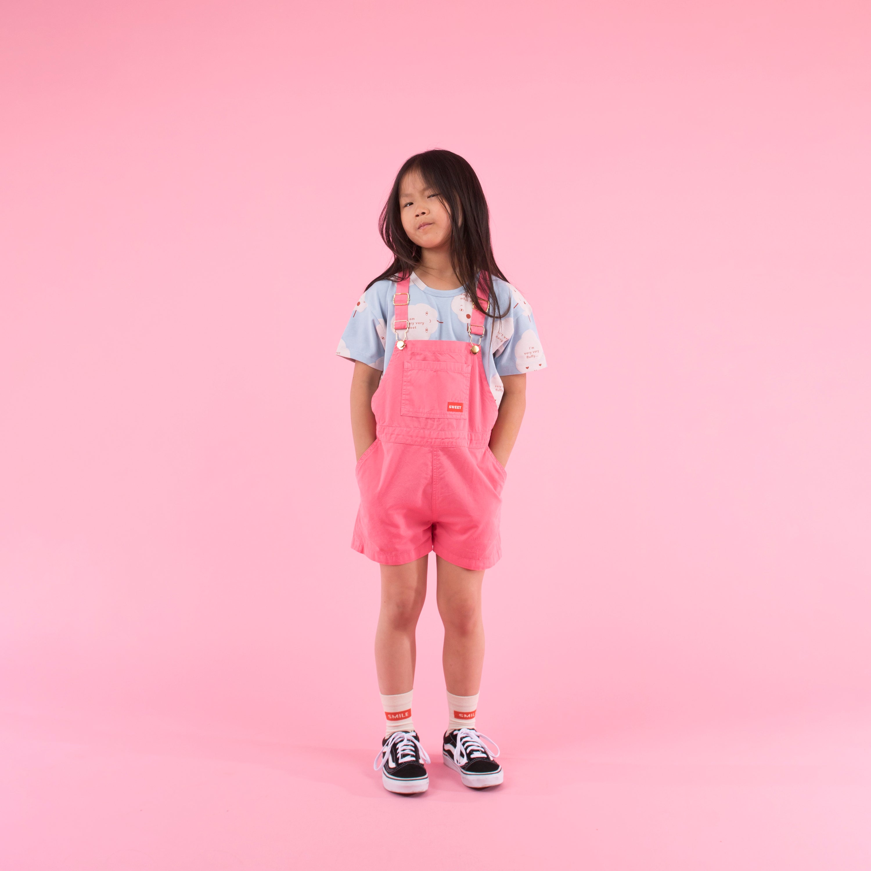 Girls Rose Cotton Shorts