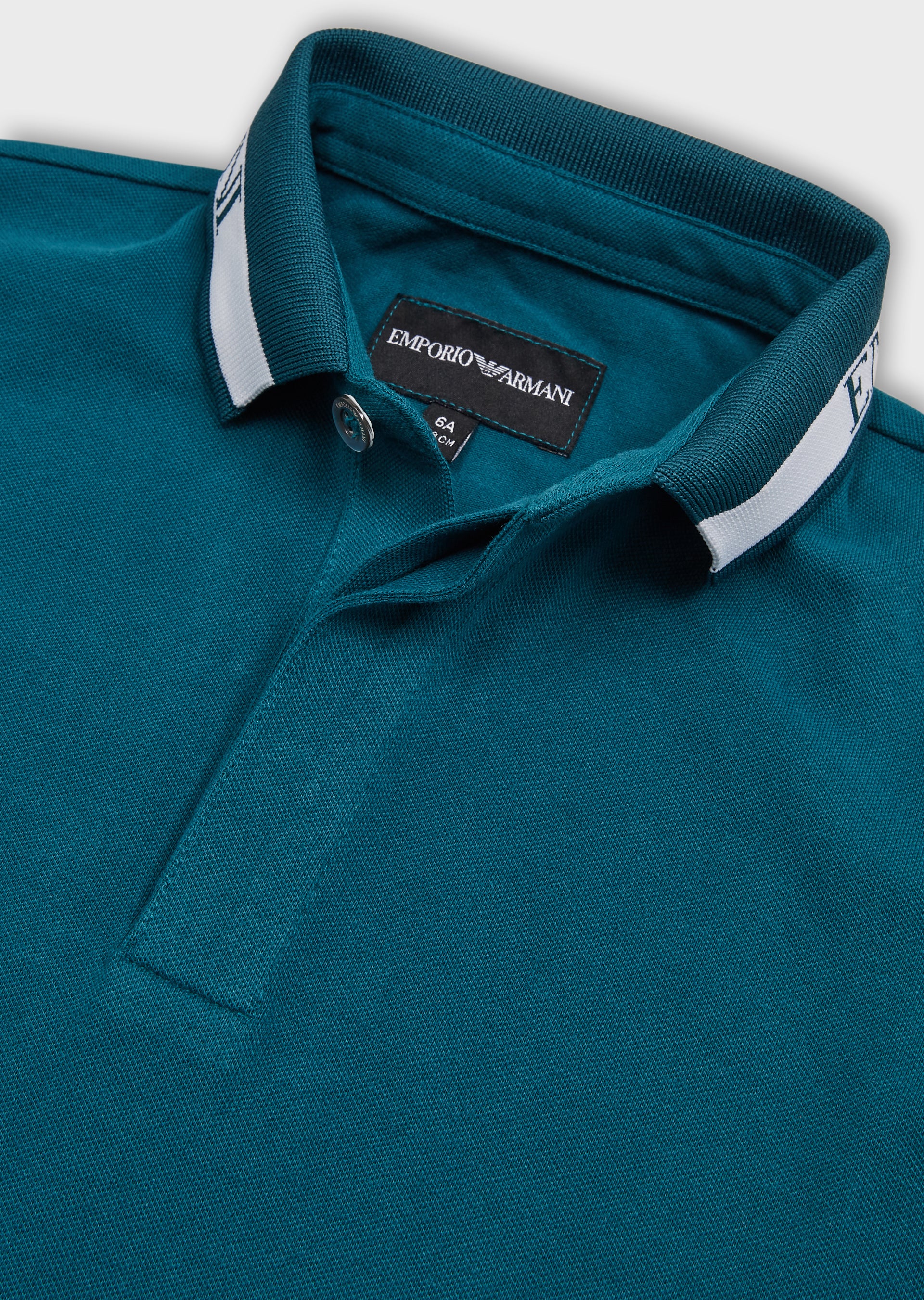Boys Green Cotton Polo Shirt