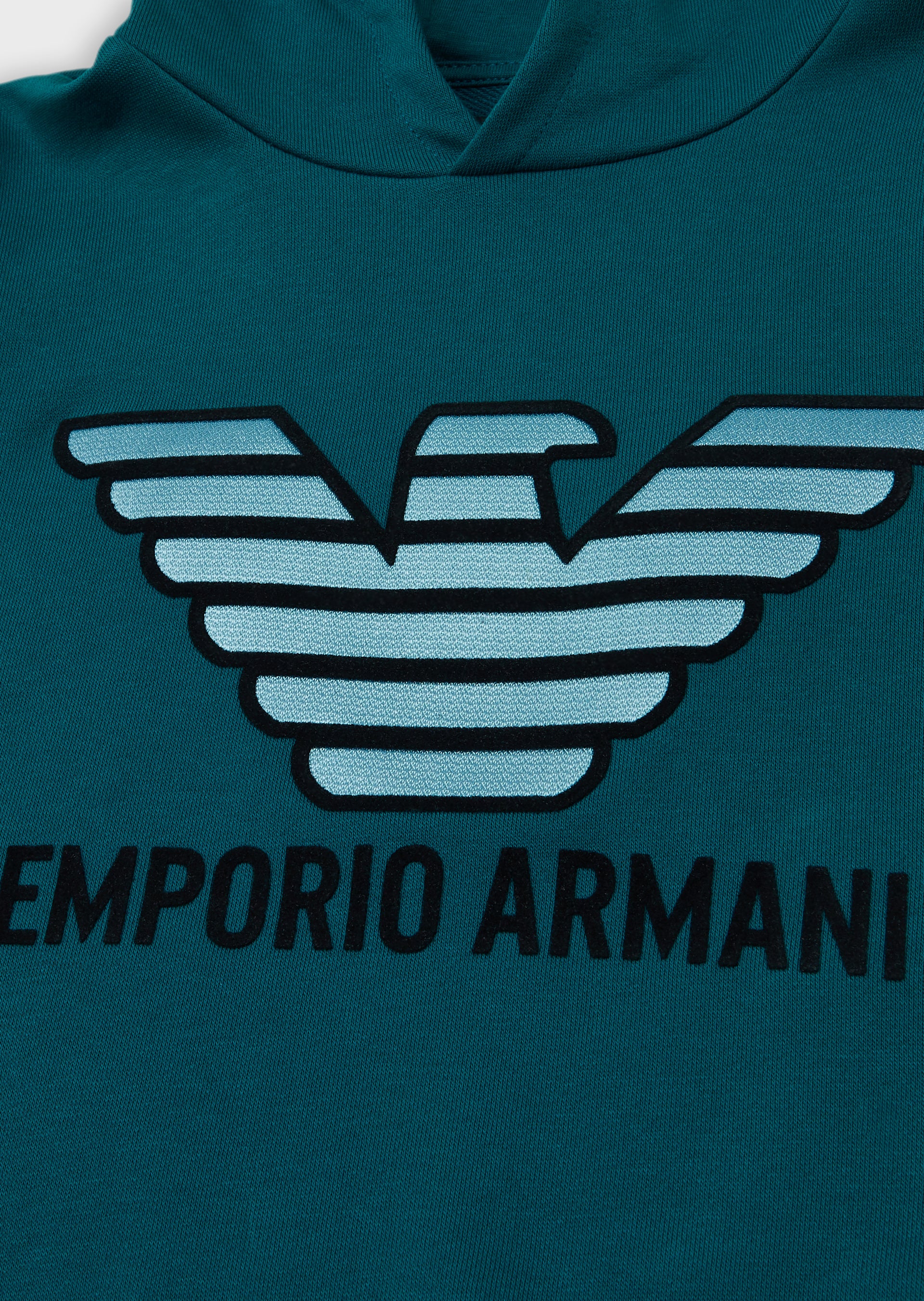 Boys Dark Green Logo Cotton Sweatshirt