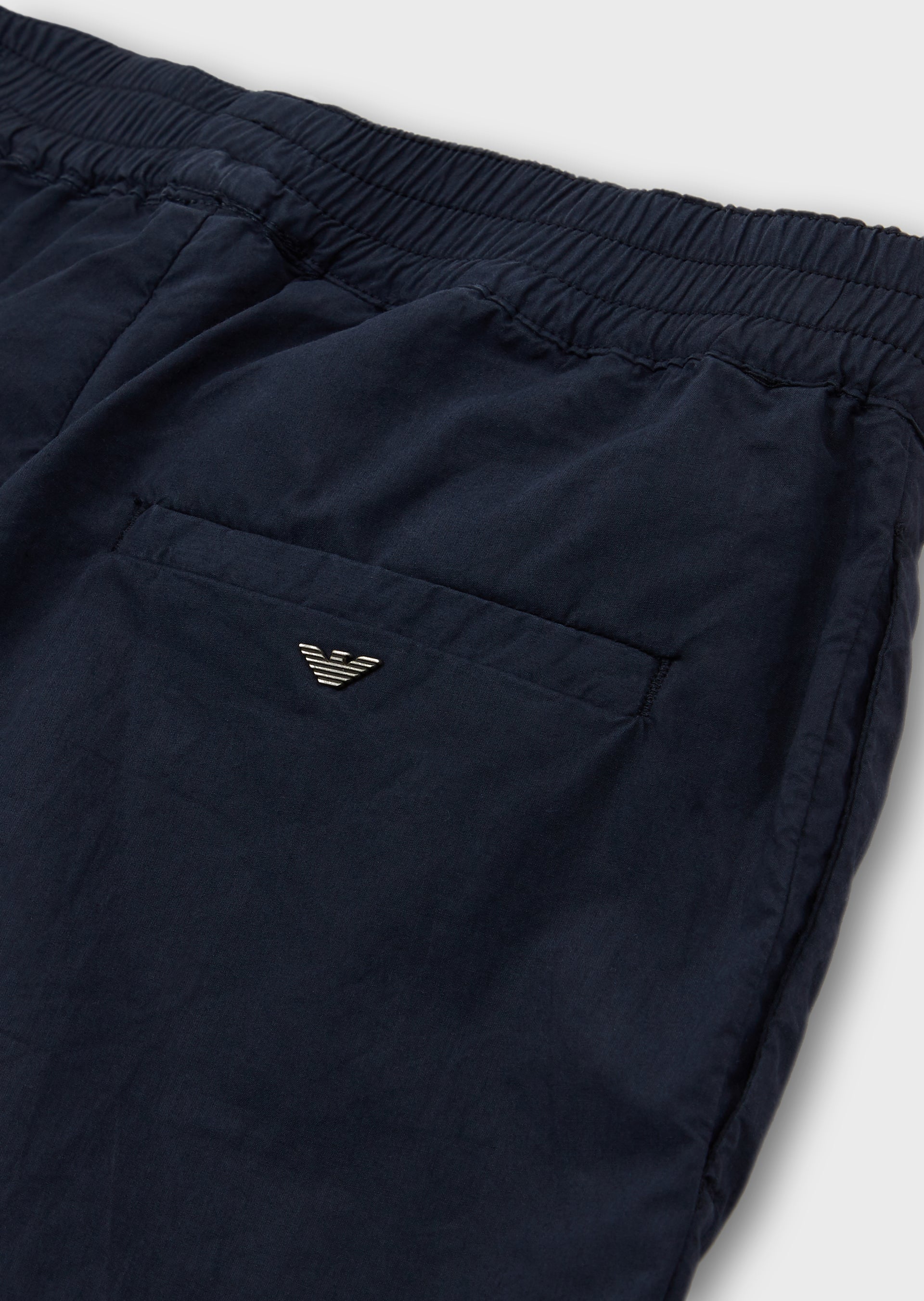 Boys Blue Cotton Trousers