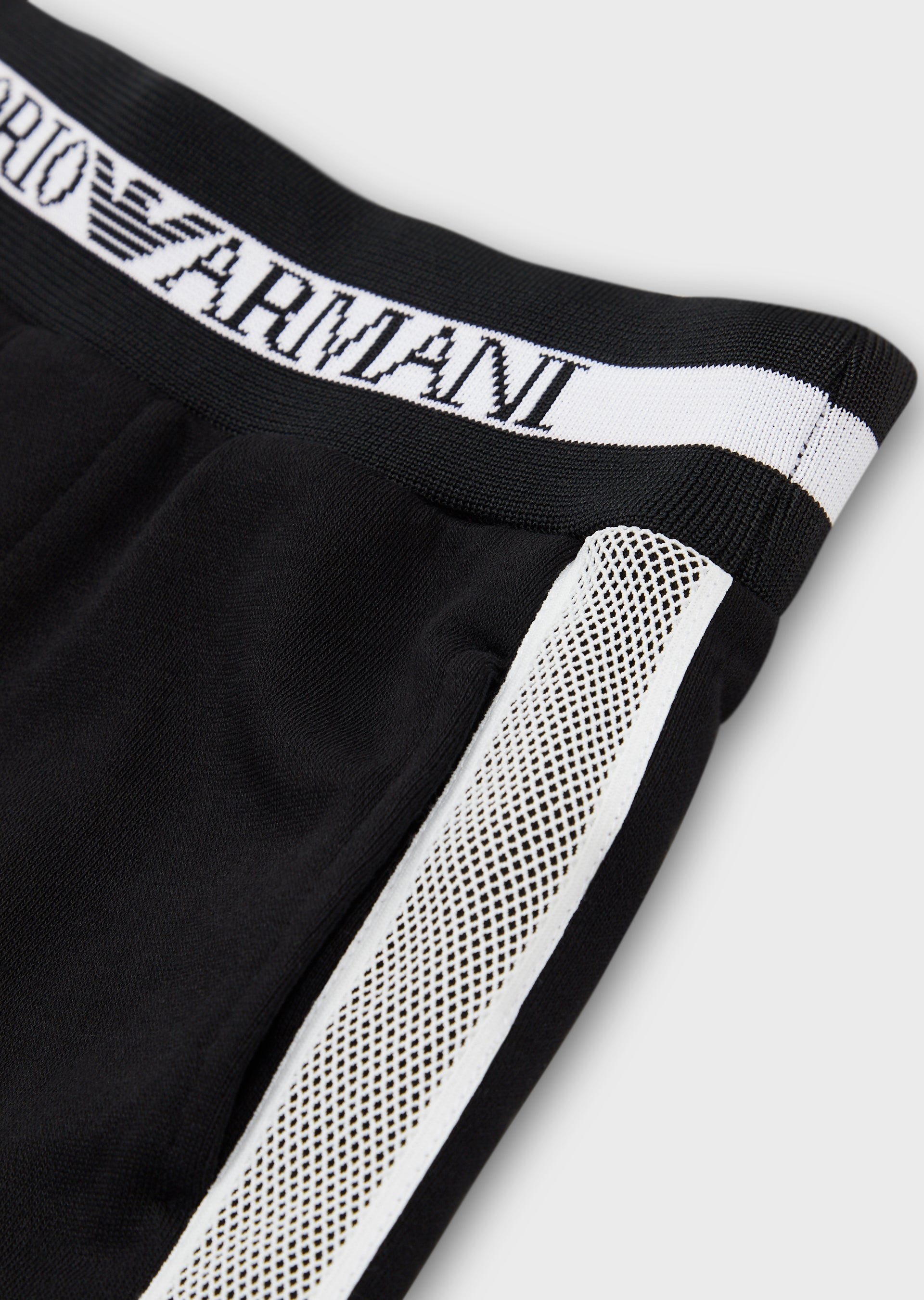 Boys Black Logo Cotton Shorts