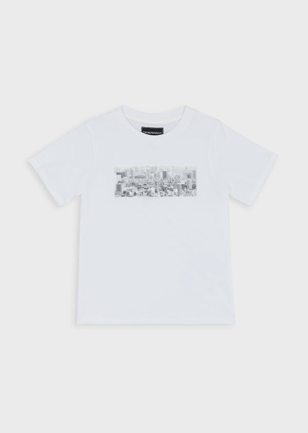 Boys Black Cotton T-shirt