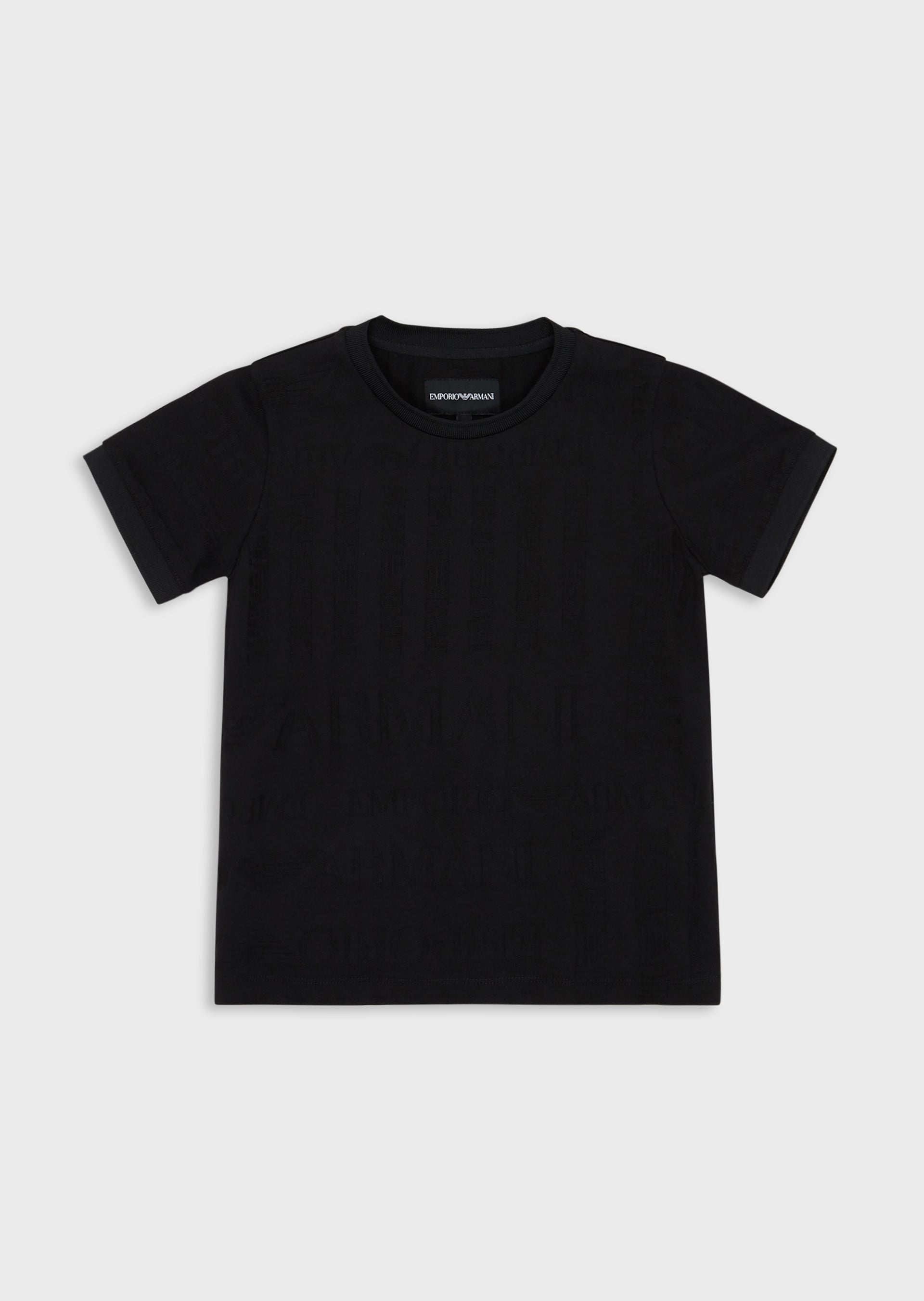 Boys Black Cotton T-shirt