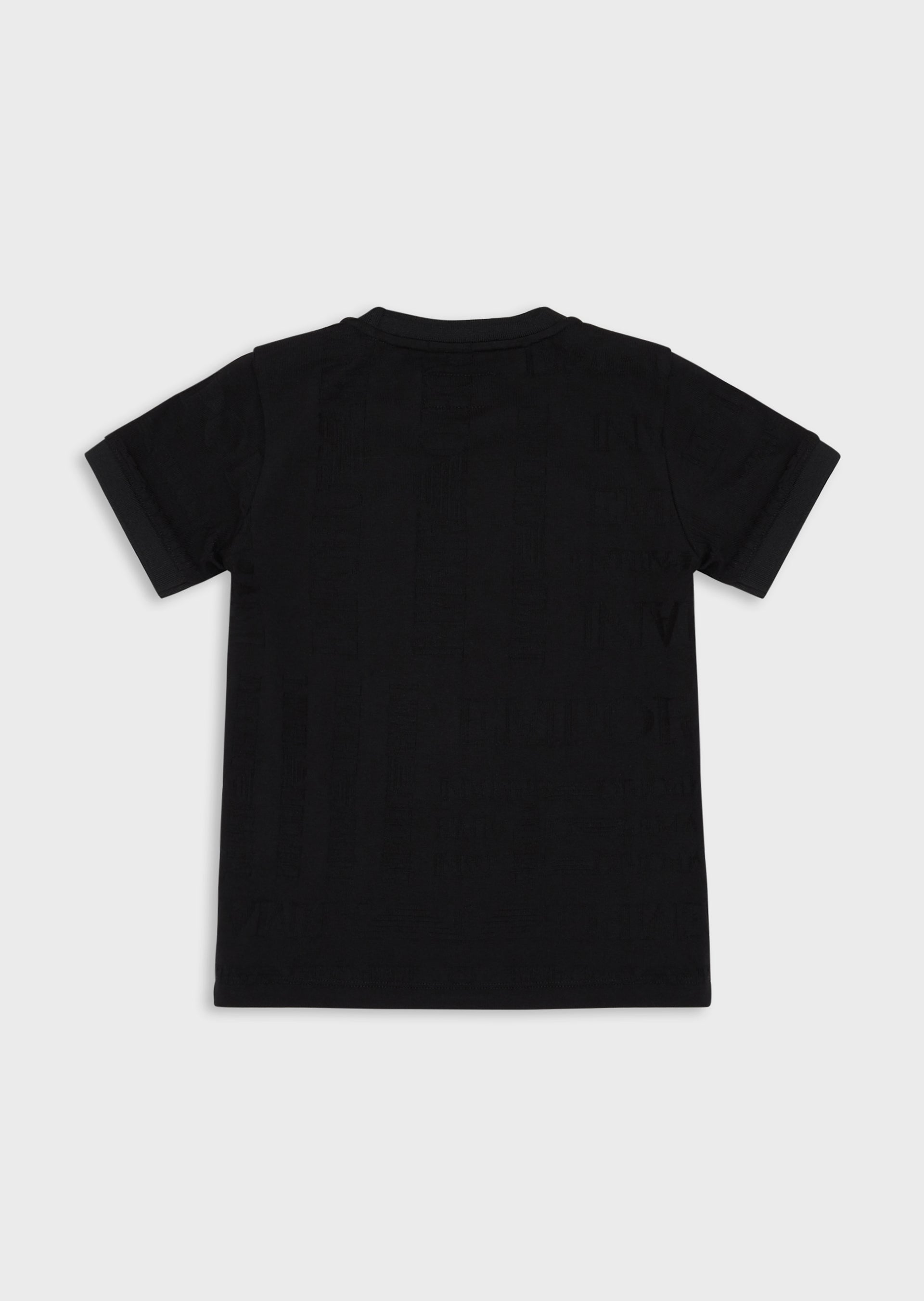 Boys Black Cotton T-shirt