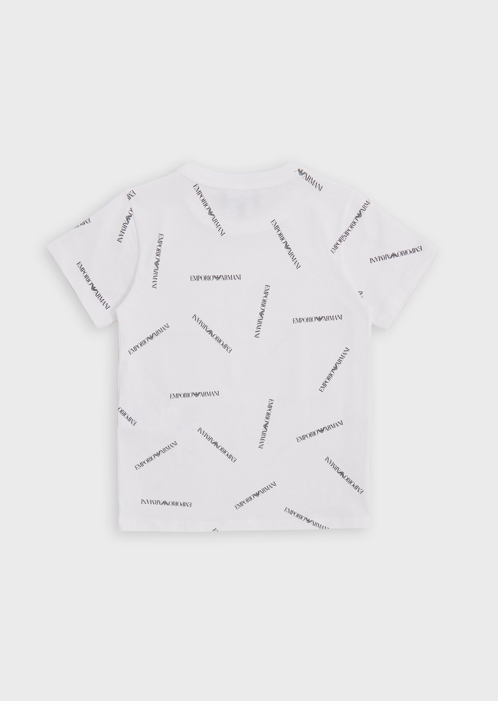 Boys White Logo Cotton T-shirt