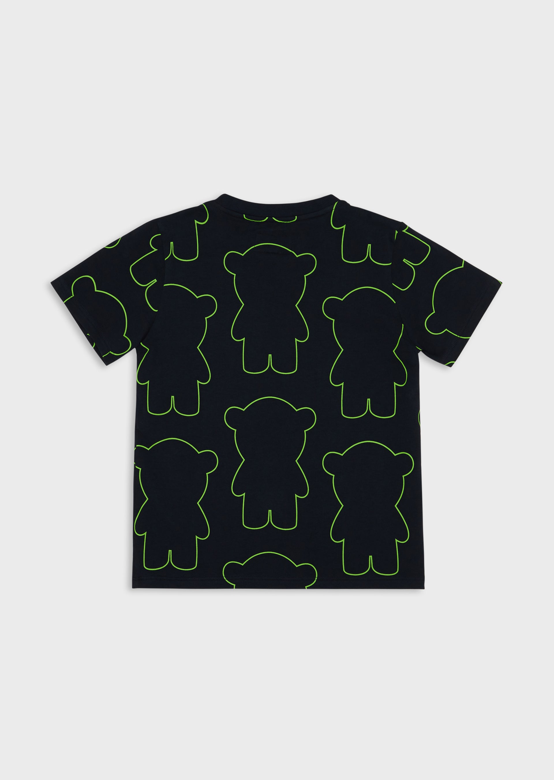 Boys Black Bear Cotton T-shirt