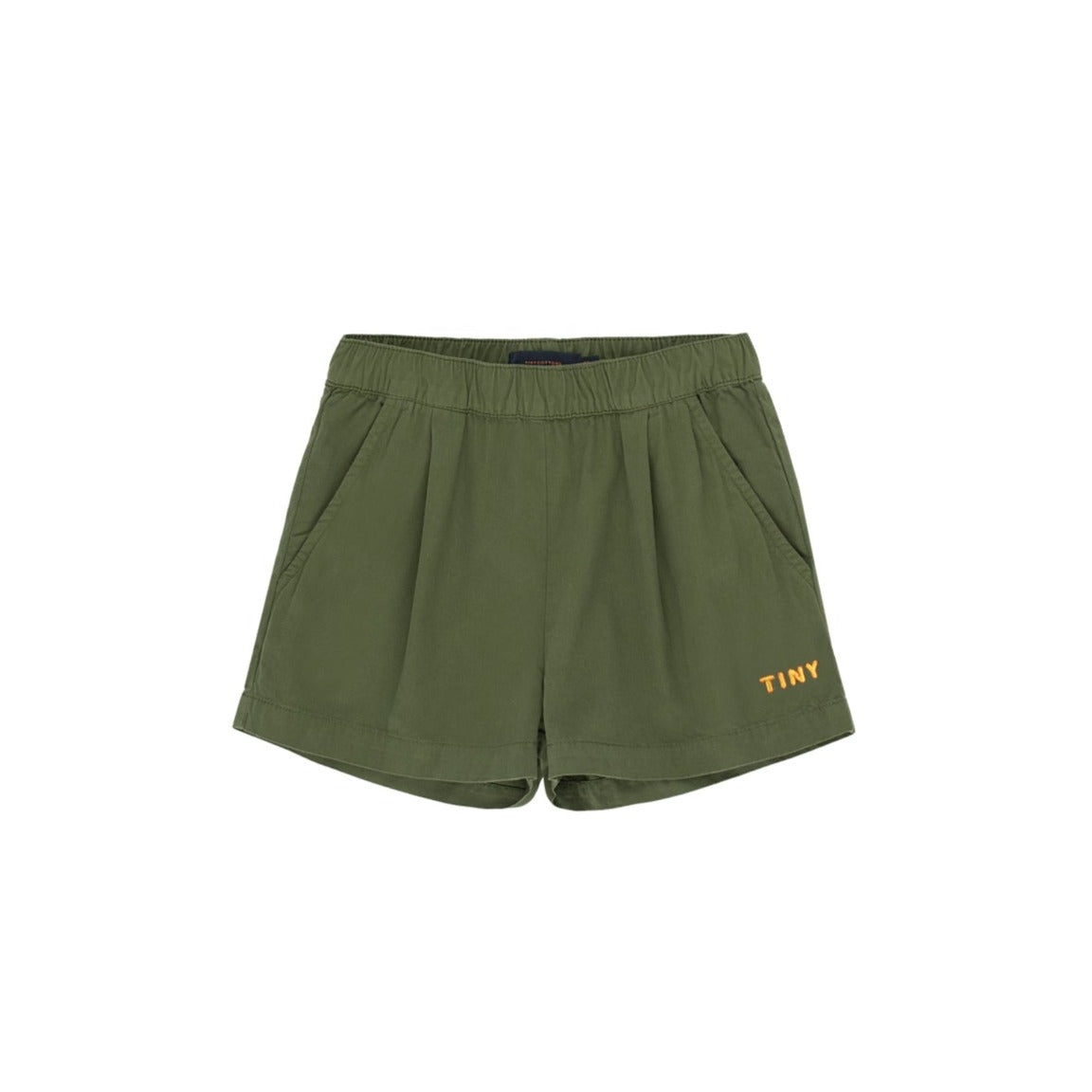 Boys & Girls Dark Green Tiny Cotton Shorts