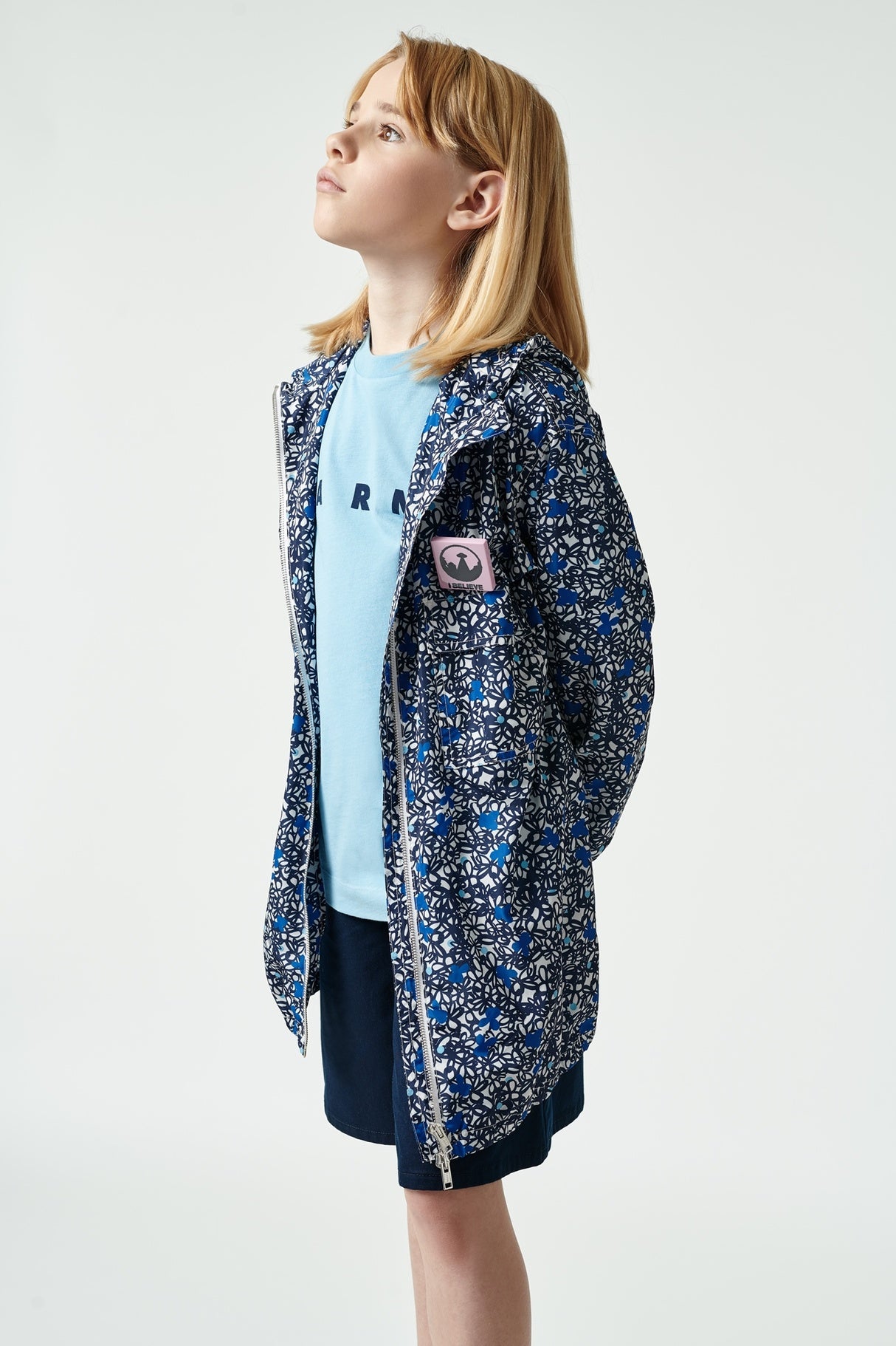 Girls Blue Zip-up Jacket