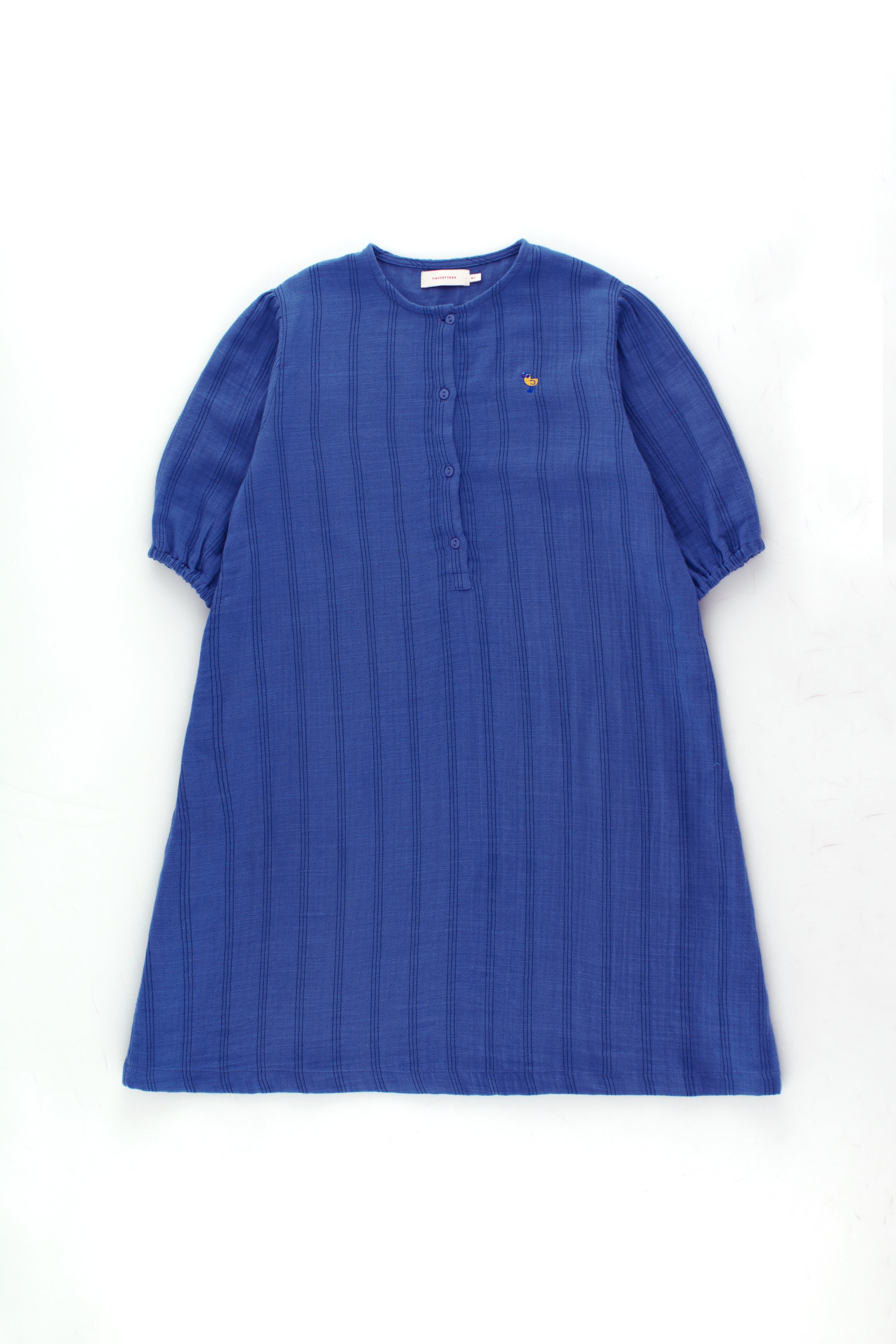 Girls Blue Bird Cotton Dress