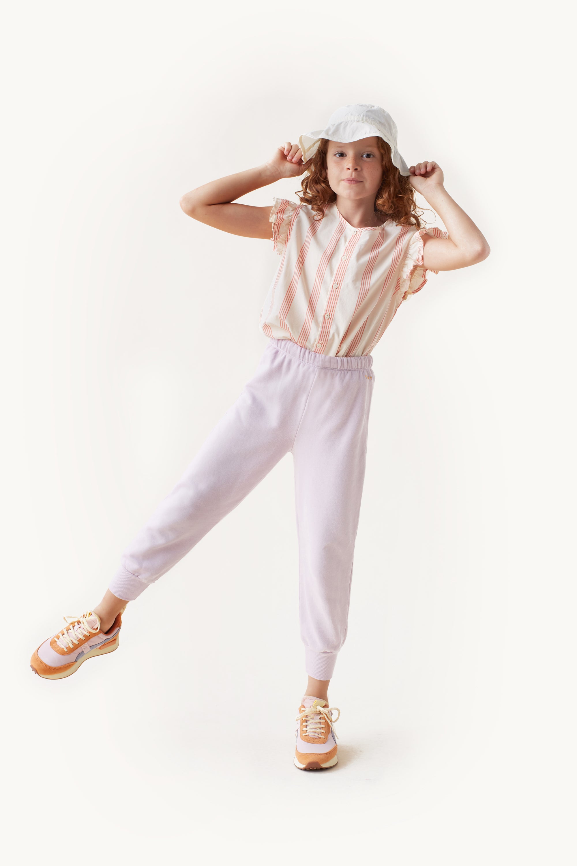 Boys & Girls Purple Cotton Trousers
