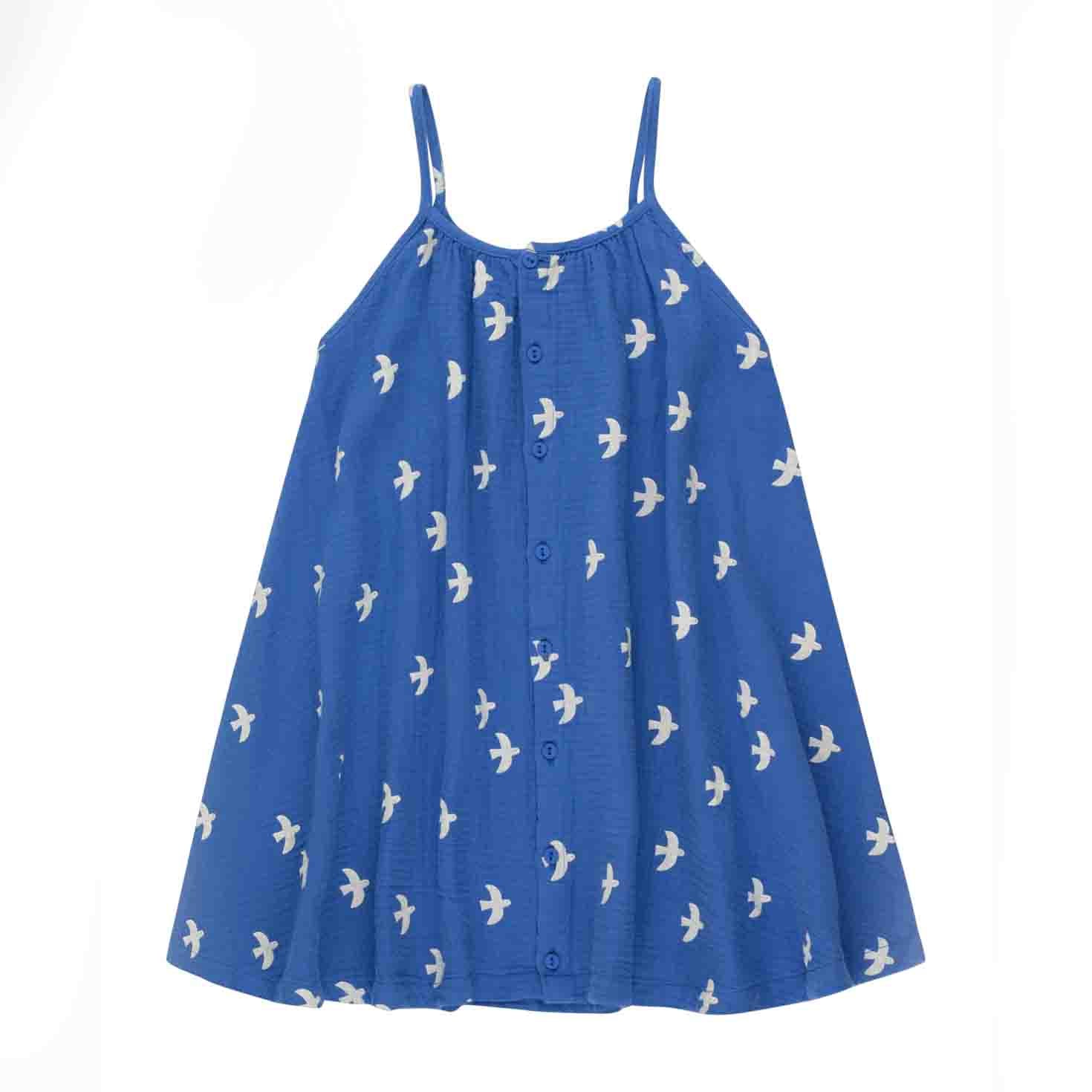 Girls Blue Cotton Dress