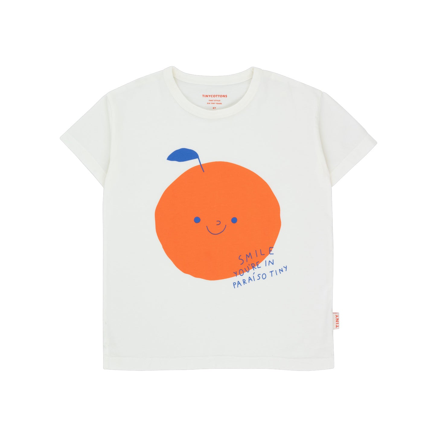 Boys & Girls White Printed Cotton T-Shirt