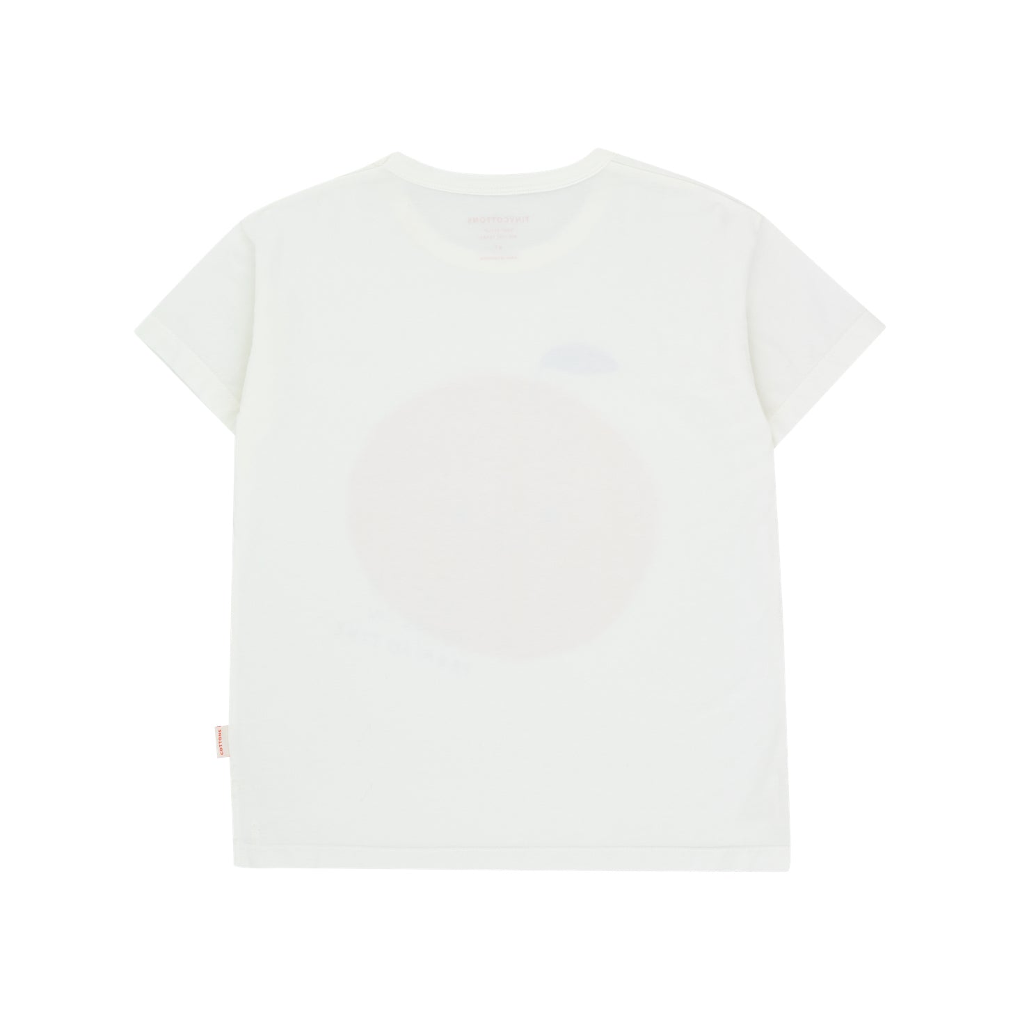 Boys & Girls White Printed Cotton T-Shirt