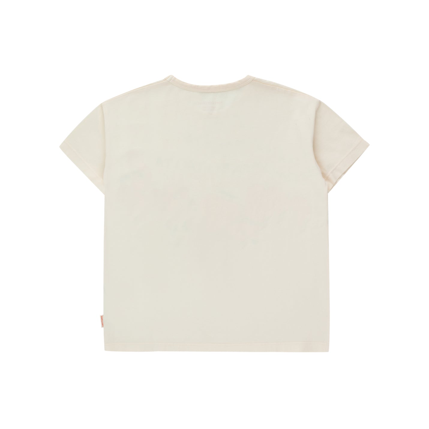 Boys & Girls White Printed Cotton T-Shirt
