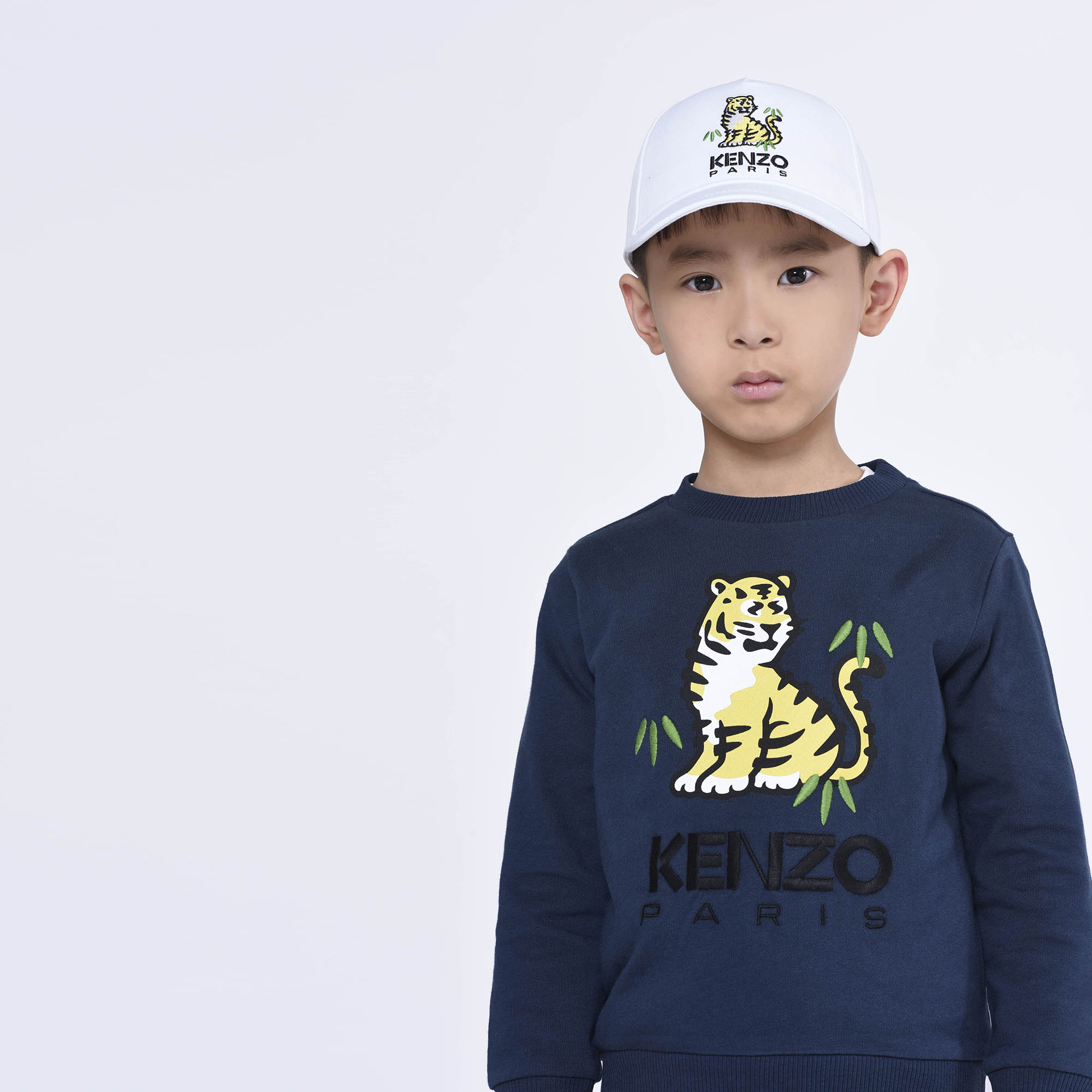 Boys & Girls White Embroidered Cap