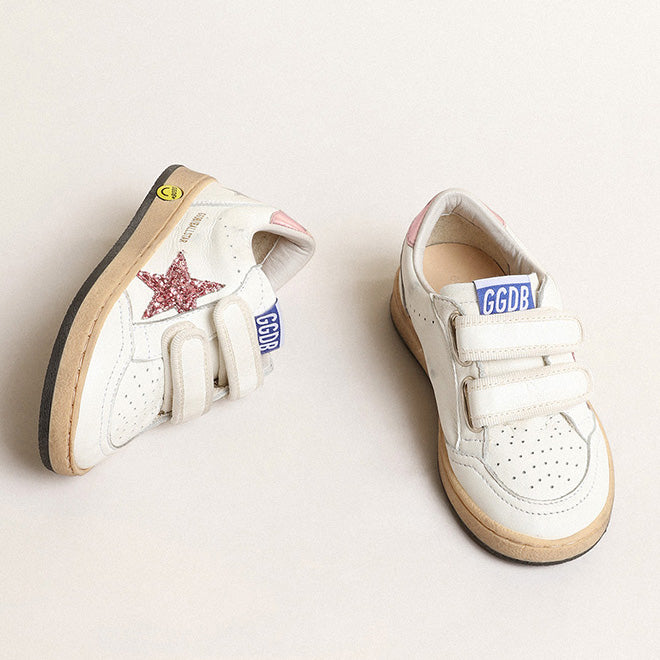 Boys & Girls White Star Shoes