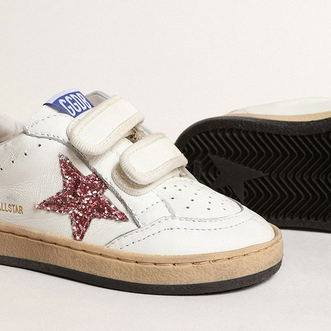Boys & Girls White Star Shoes