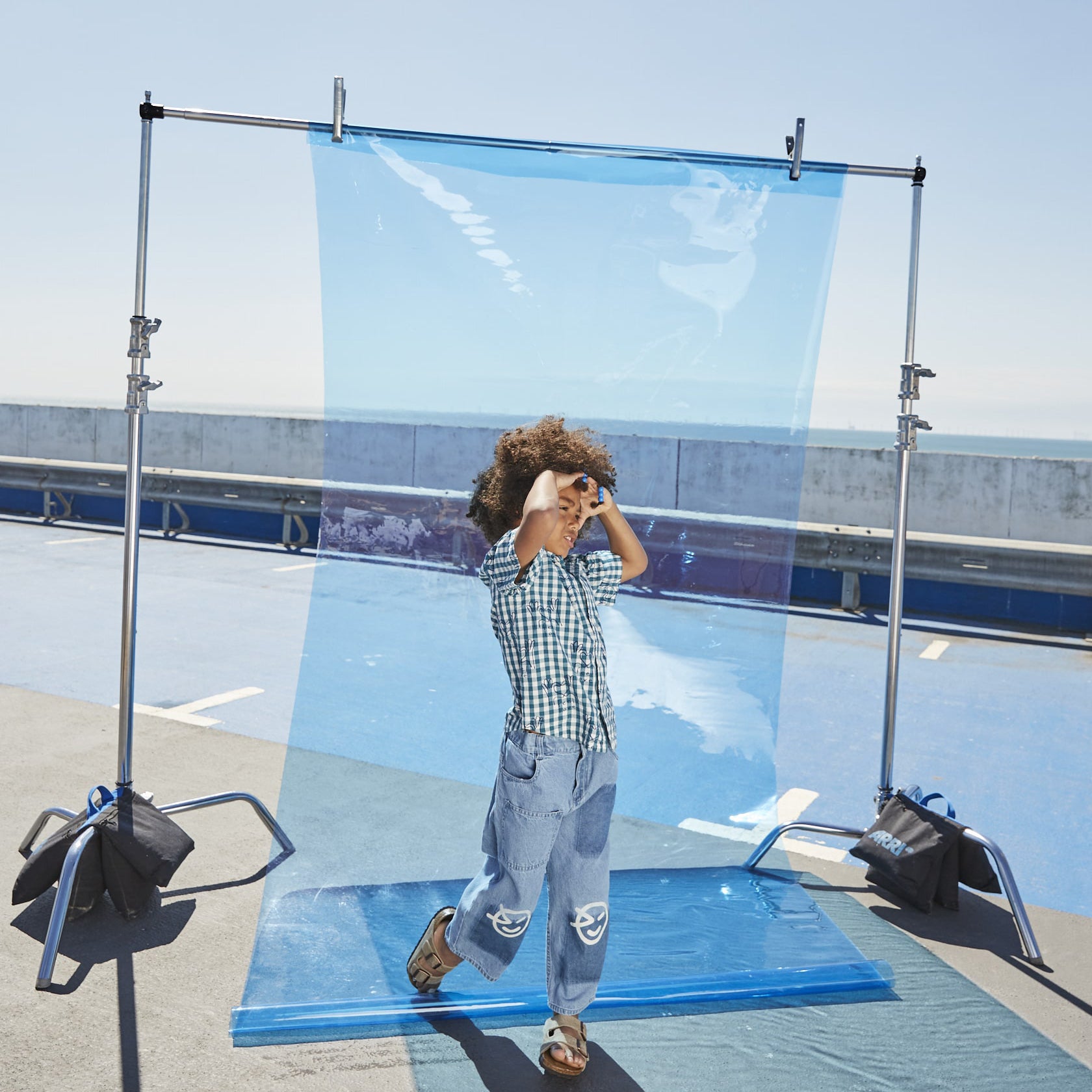 Boys & Girls Blue Denim Trousers